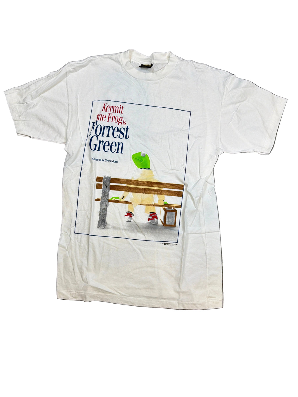 90s Kermit Frog Forrest Gump Parody T-Shirt Changes Tag Large