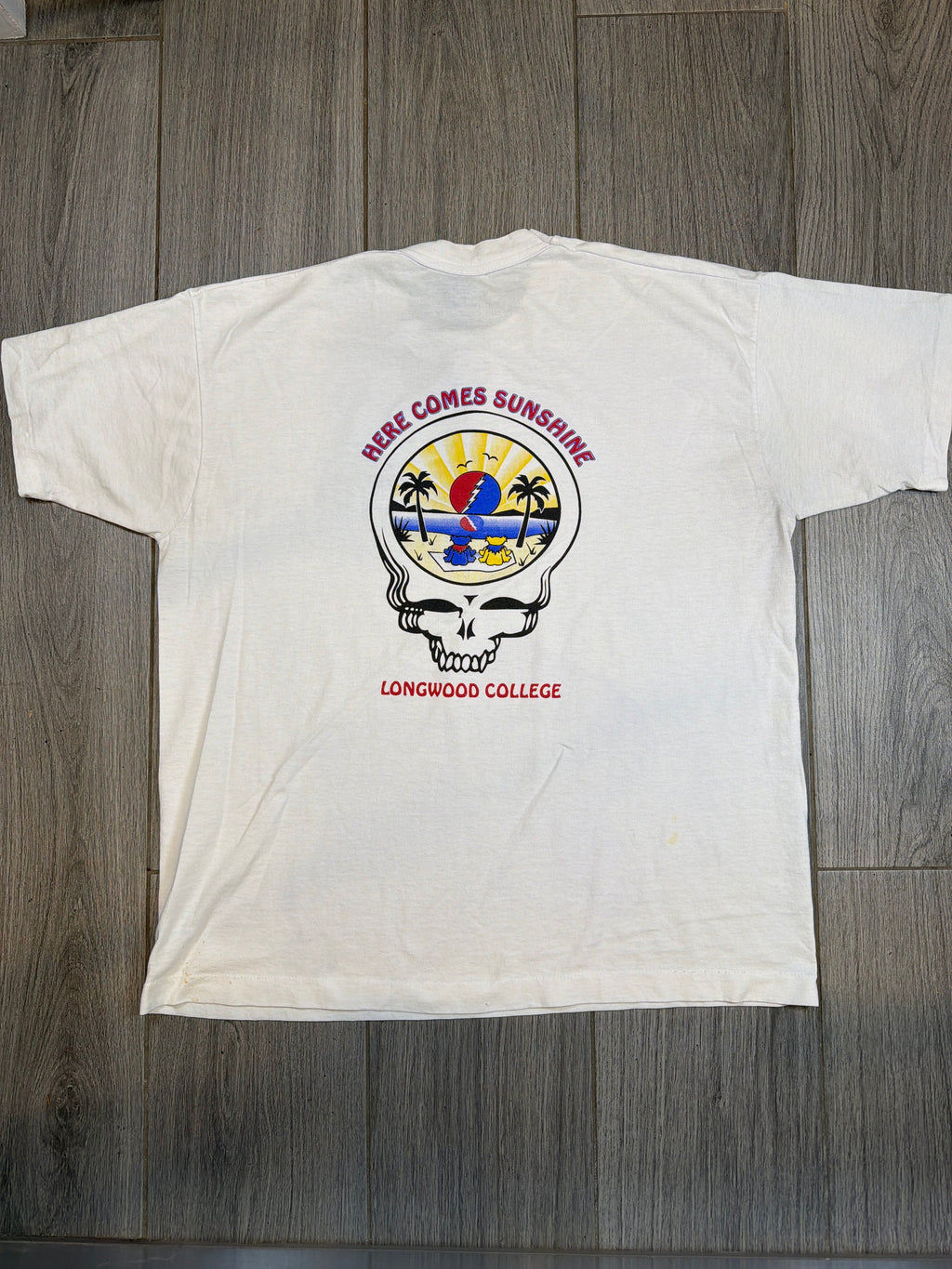 90s Longwood College Grateful Dead Sunshine Screen Stars T-Shirts XL