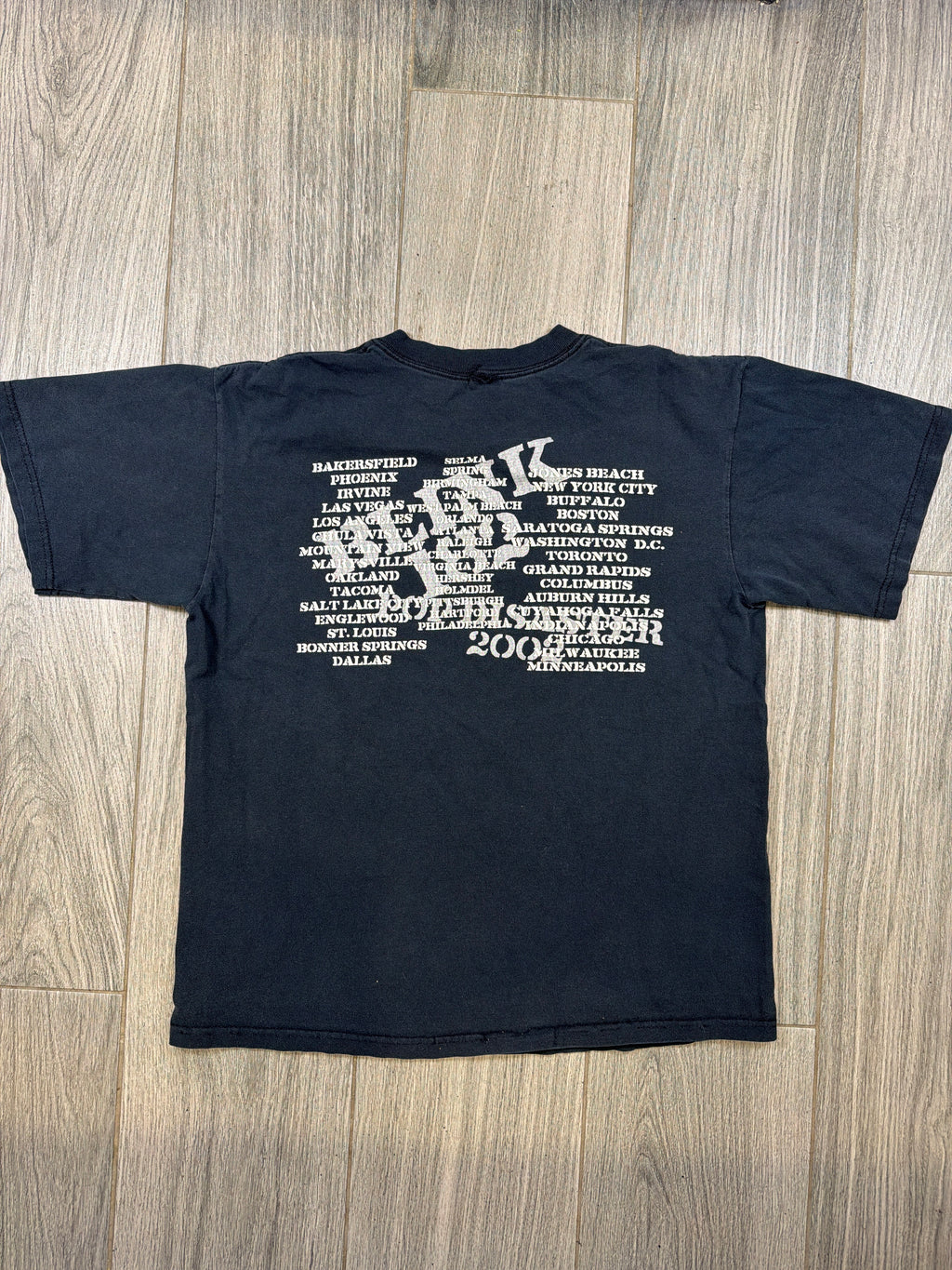 Blink 182 „Pop Disaster“ 2002 Tour Schwarzes T-Shirt Größe M