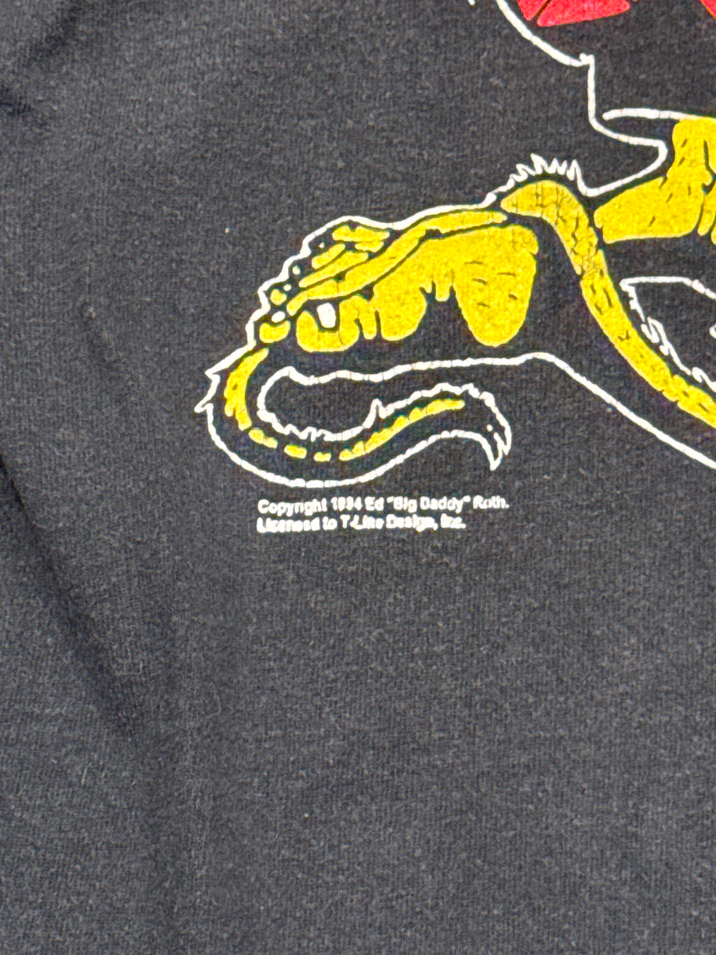 1994 Rat Fink Ed Roth Black Double Sided FOTL T-Shirt Large