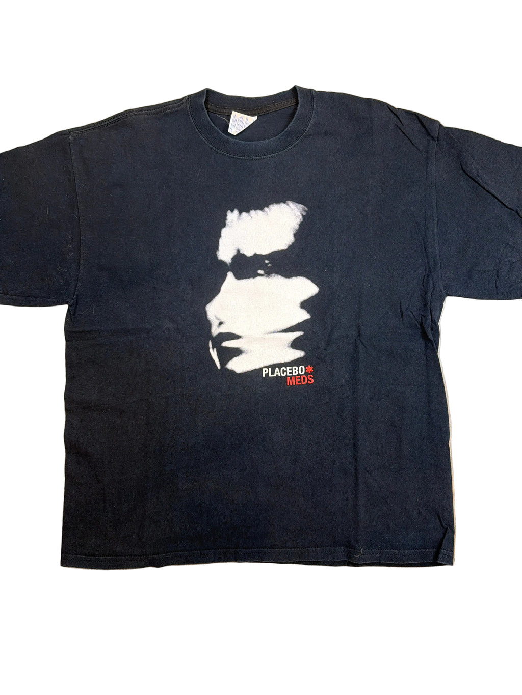 00s Placebo Meds Brian Molko Gildan Black T-Shirt XL