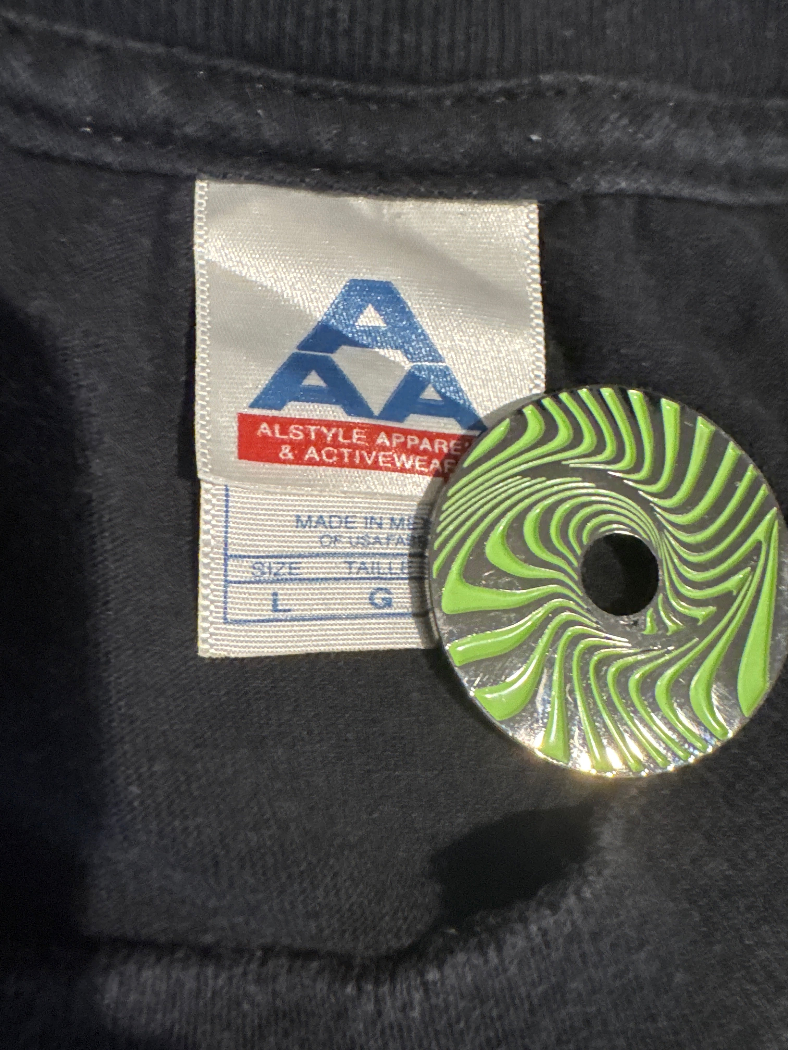 2002 System of a Down Tour Mushroom Elephant Black T-Shirt Large