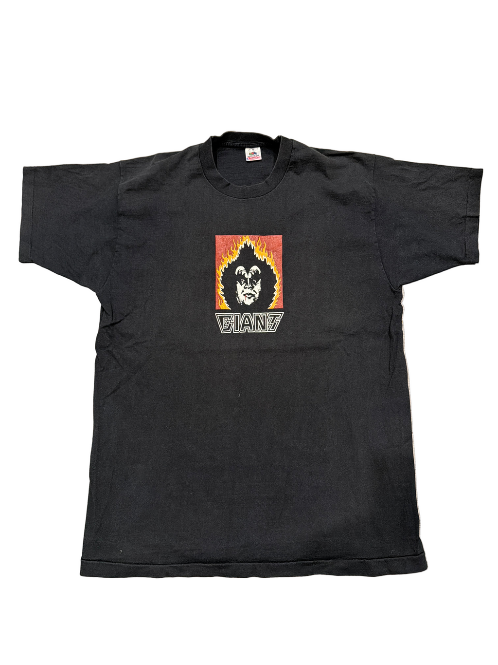 90s Obey Andre the Giant Gene Simmons Kiss Black T-Shirt Shepard XL