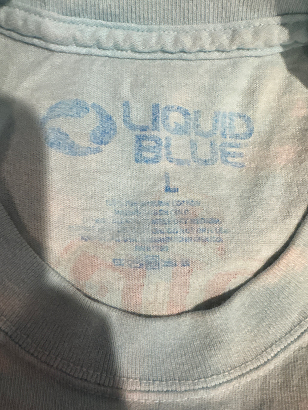 2006 Grateful Dead Inspiration Tie Dye Liquid Blue T-Shirt Large