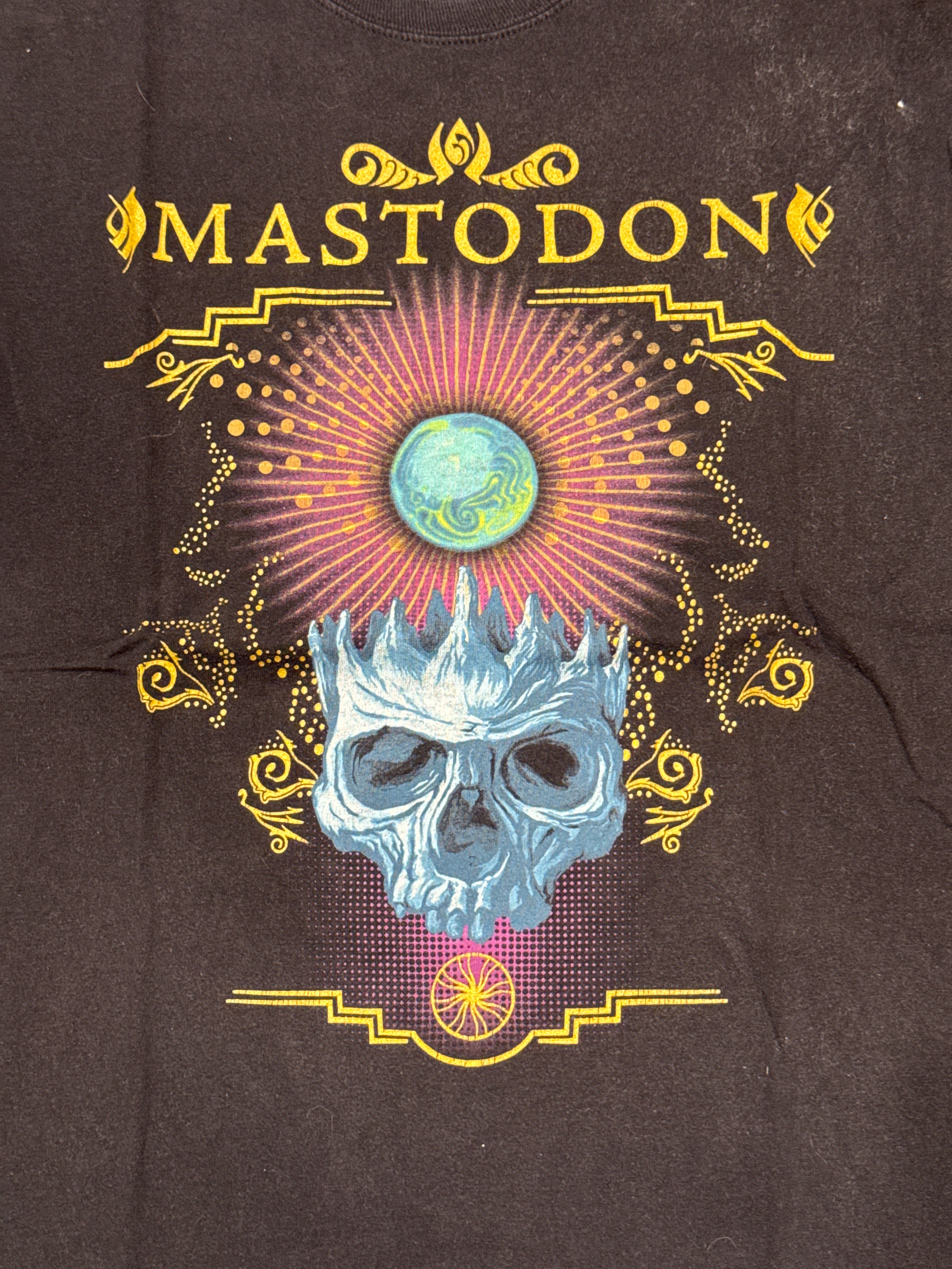 00s Mastadon Skull Metal Band Brent Hinds Black T-Shirt Medium