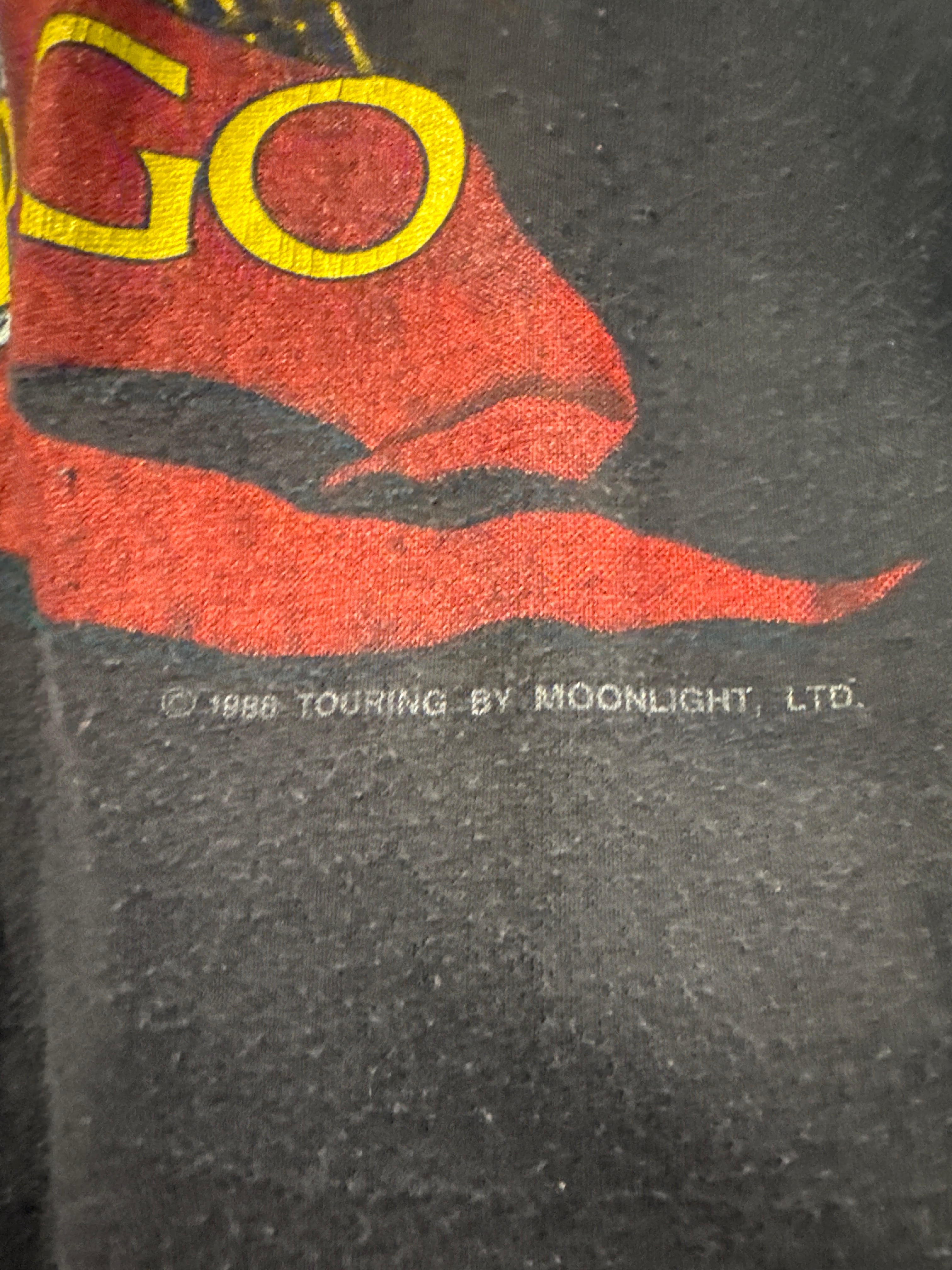 1988 Robert Plant Non Stop Go Paper Thin Tour Dates Shirt Tex Led Zeppelin