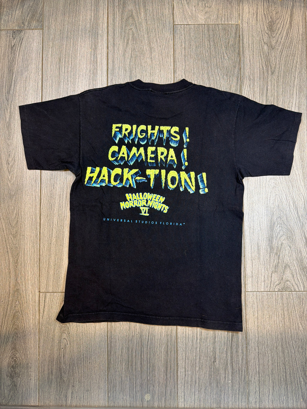 1996 Universal Crypt Keeper Halloween Horror Nights VI Black T-Shirt Large