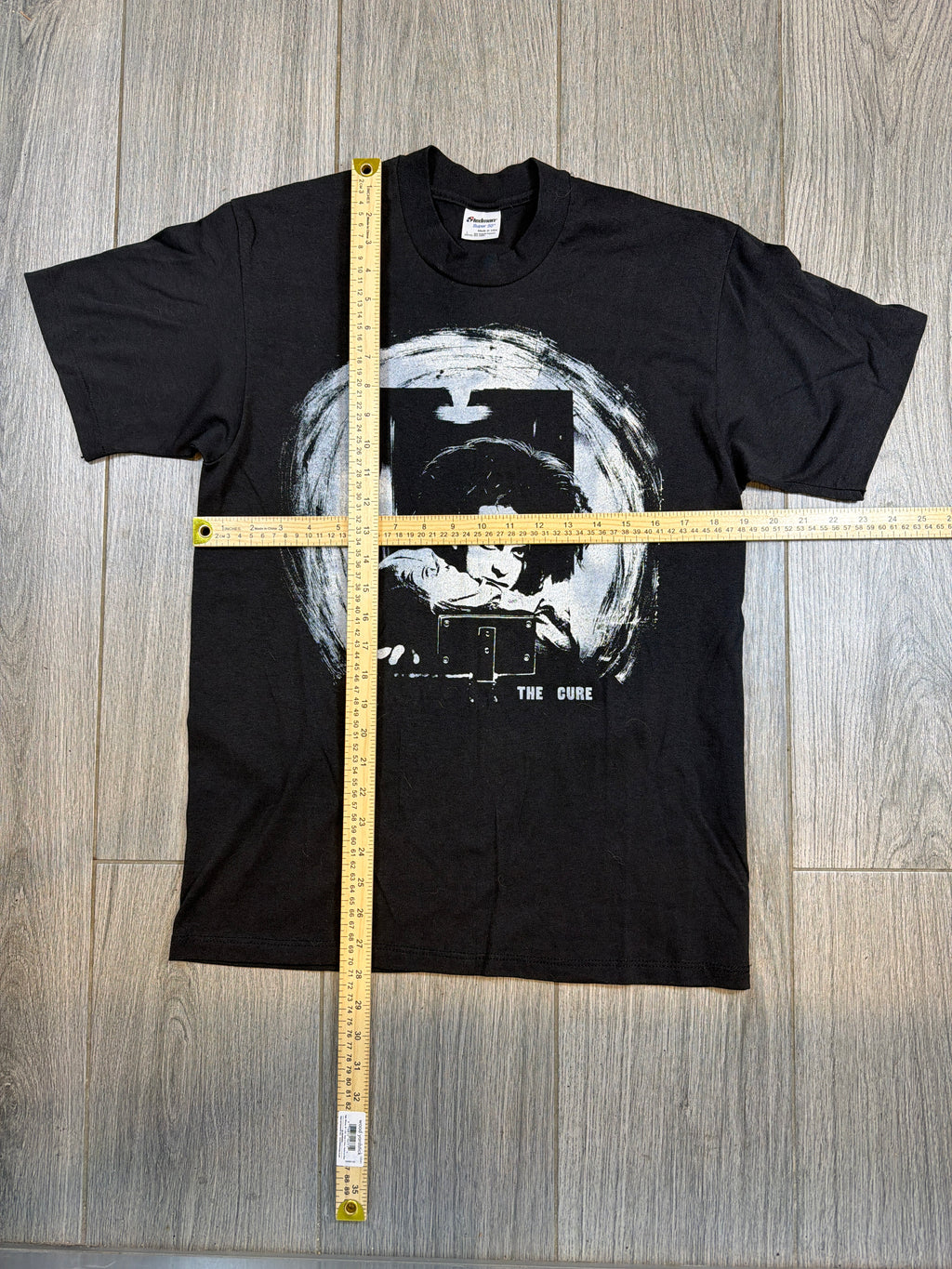 The Cure Robert Smith Portrait 1985 Tour Stedman Black T-Shirt Medium