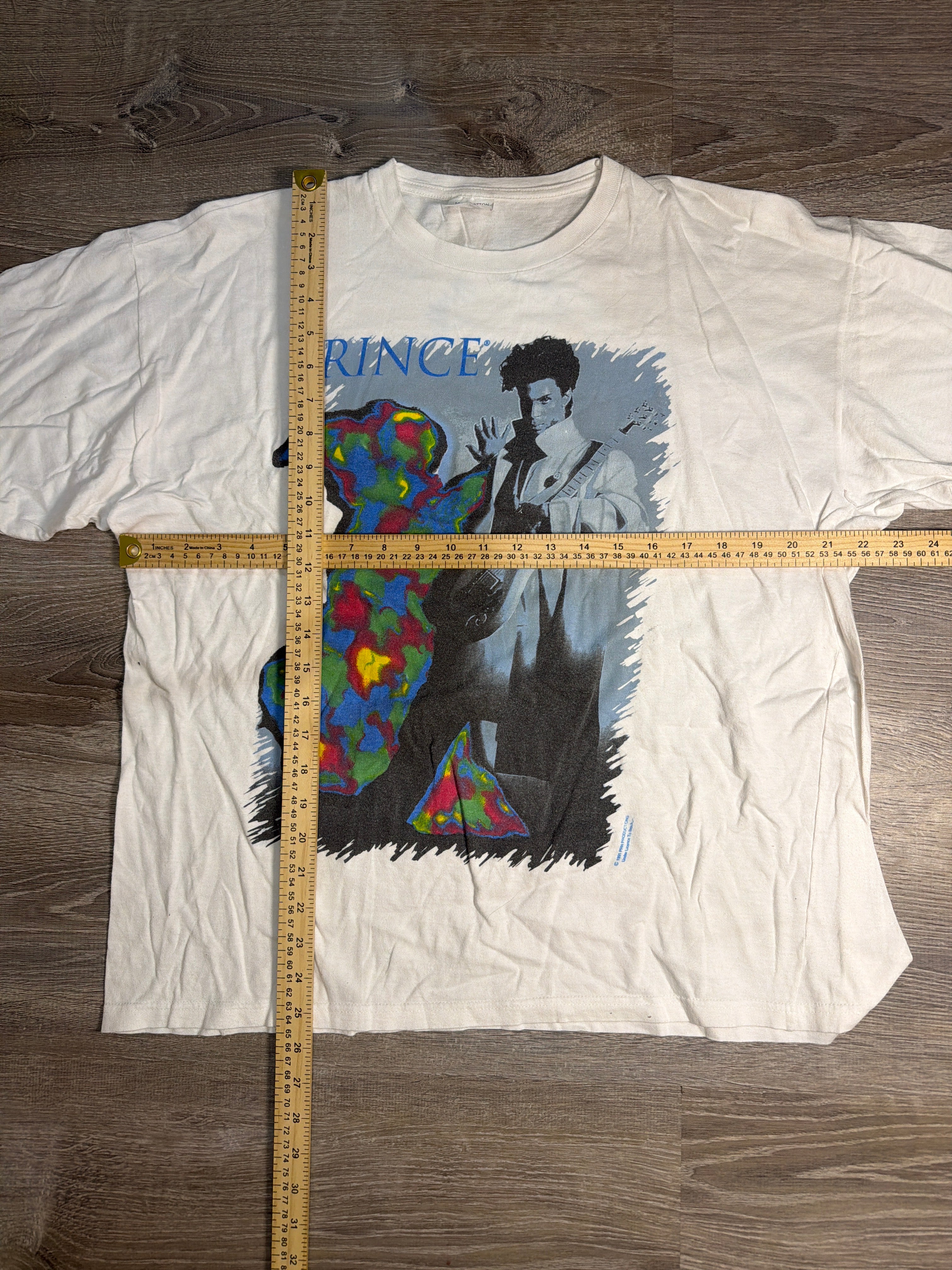 Prince The Artist Tour 90s White T-Shirt XL