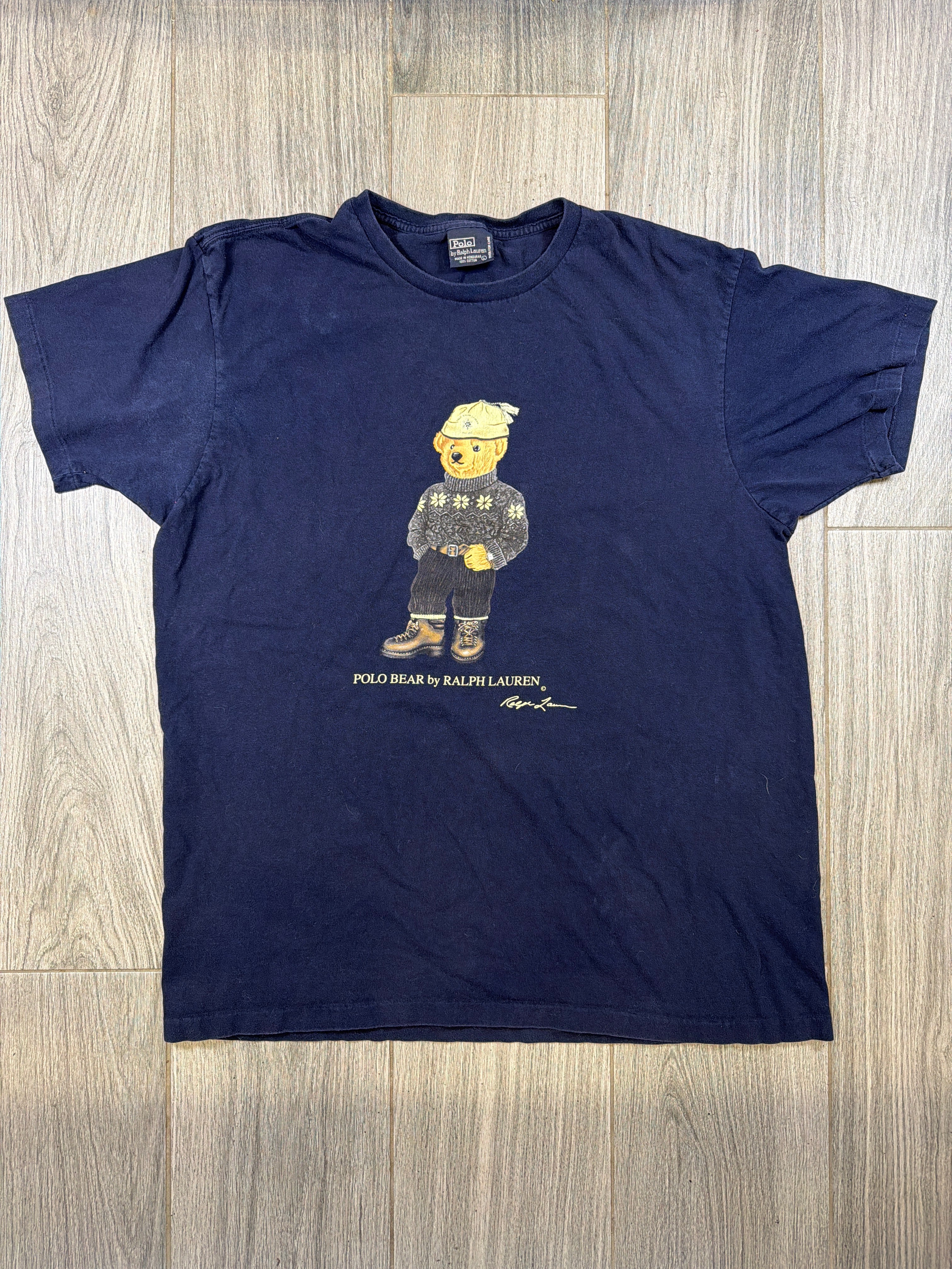 Ralph Lauren Polo Bear 90er Single Stitch T-Shirt Large