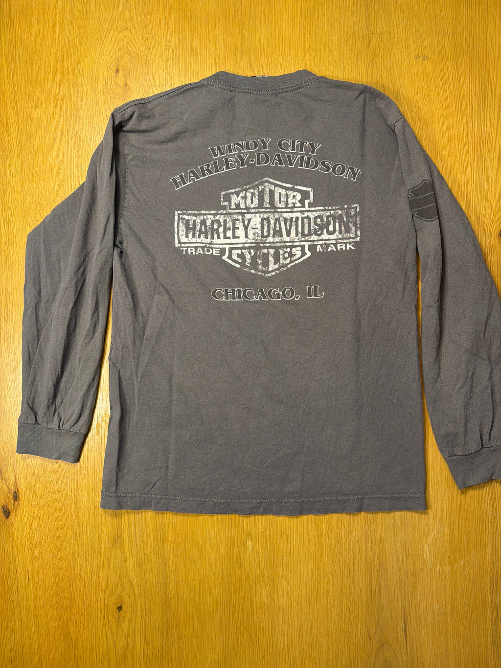 Harley Davidson Gray Longsleeve T-Shirt Medium