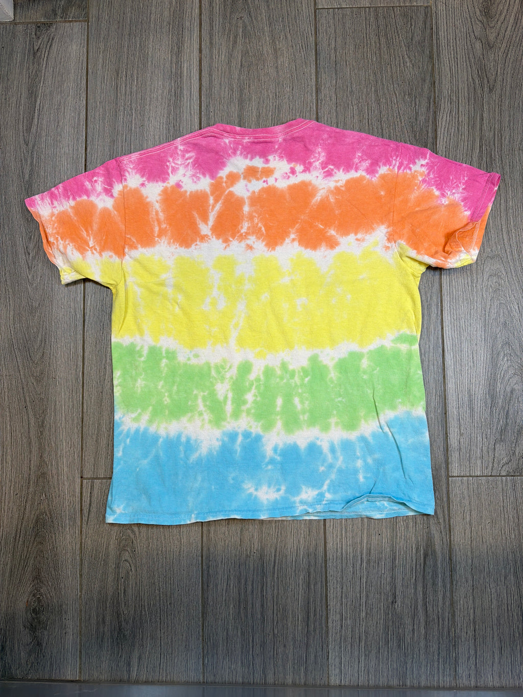 Print Tag Liquid Blue Woodstock 3 days Tie Dye T-Shirt Large