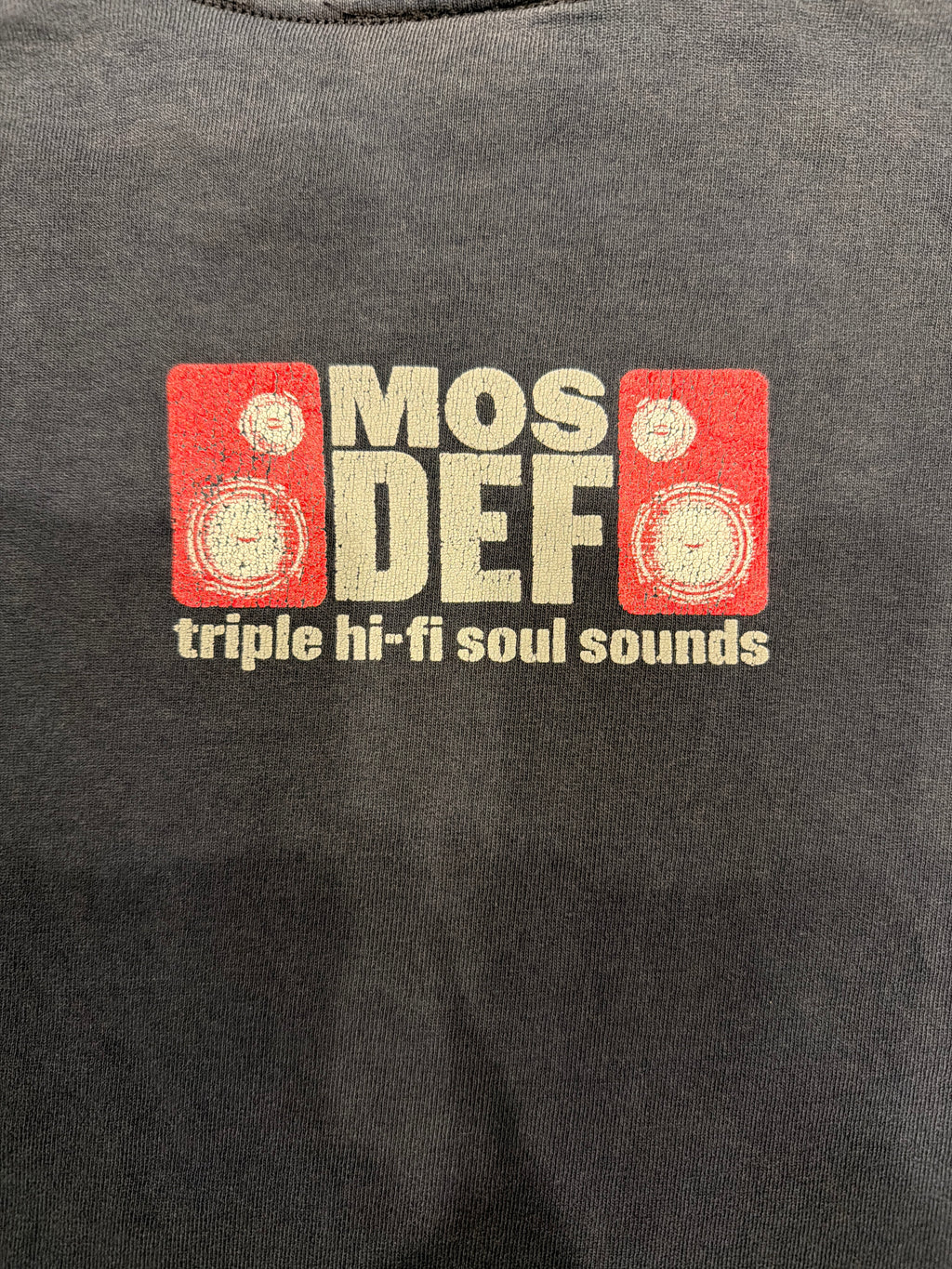 90s Mos Def Triple Five Soul 5 Rawkus Speaker Blue T-Shirt Medium