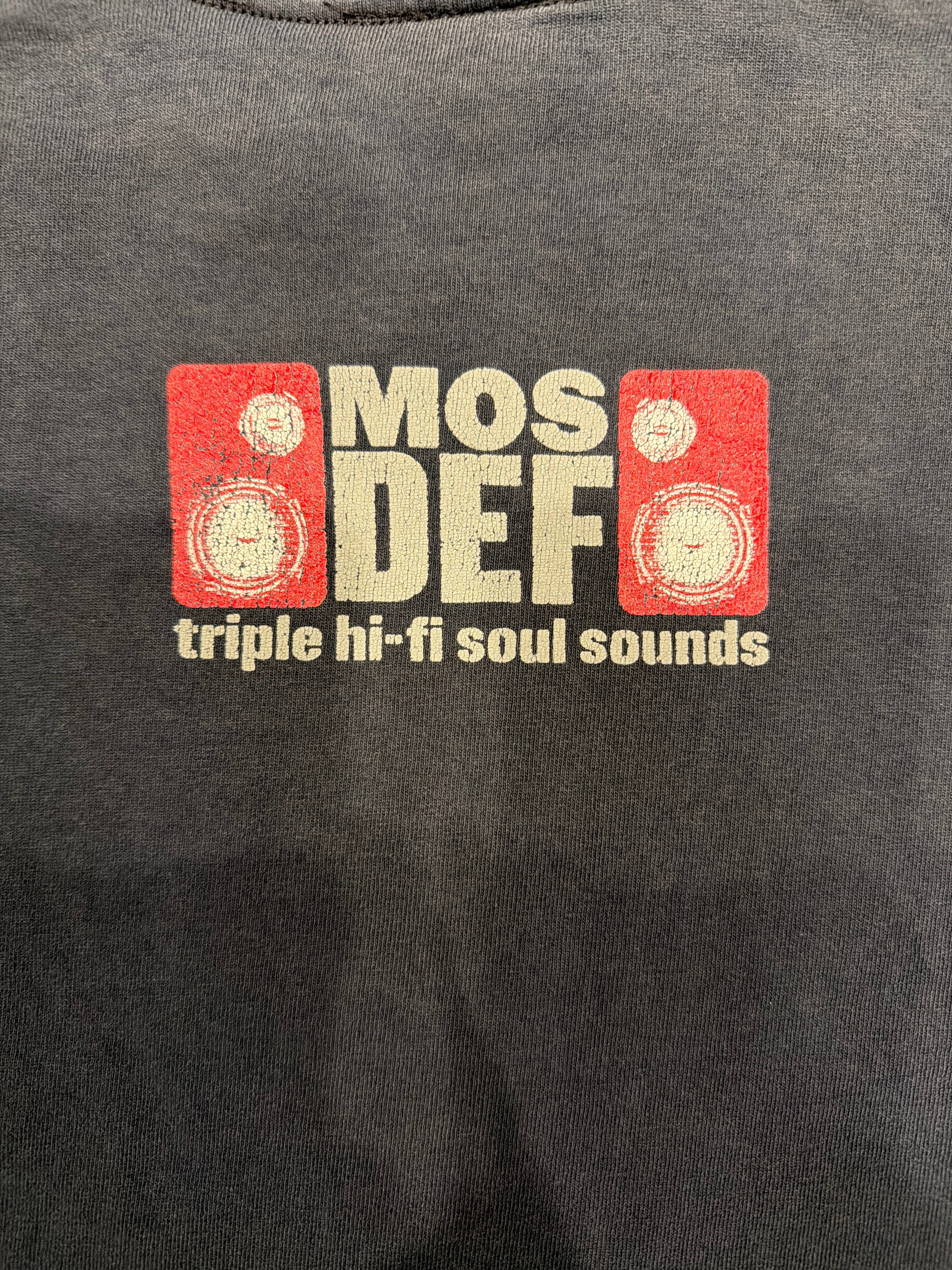 90s Mos Def Triple Five Soul 5 Rawkus Speaker Blue T-Shirt Medium