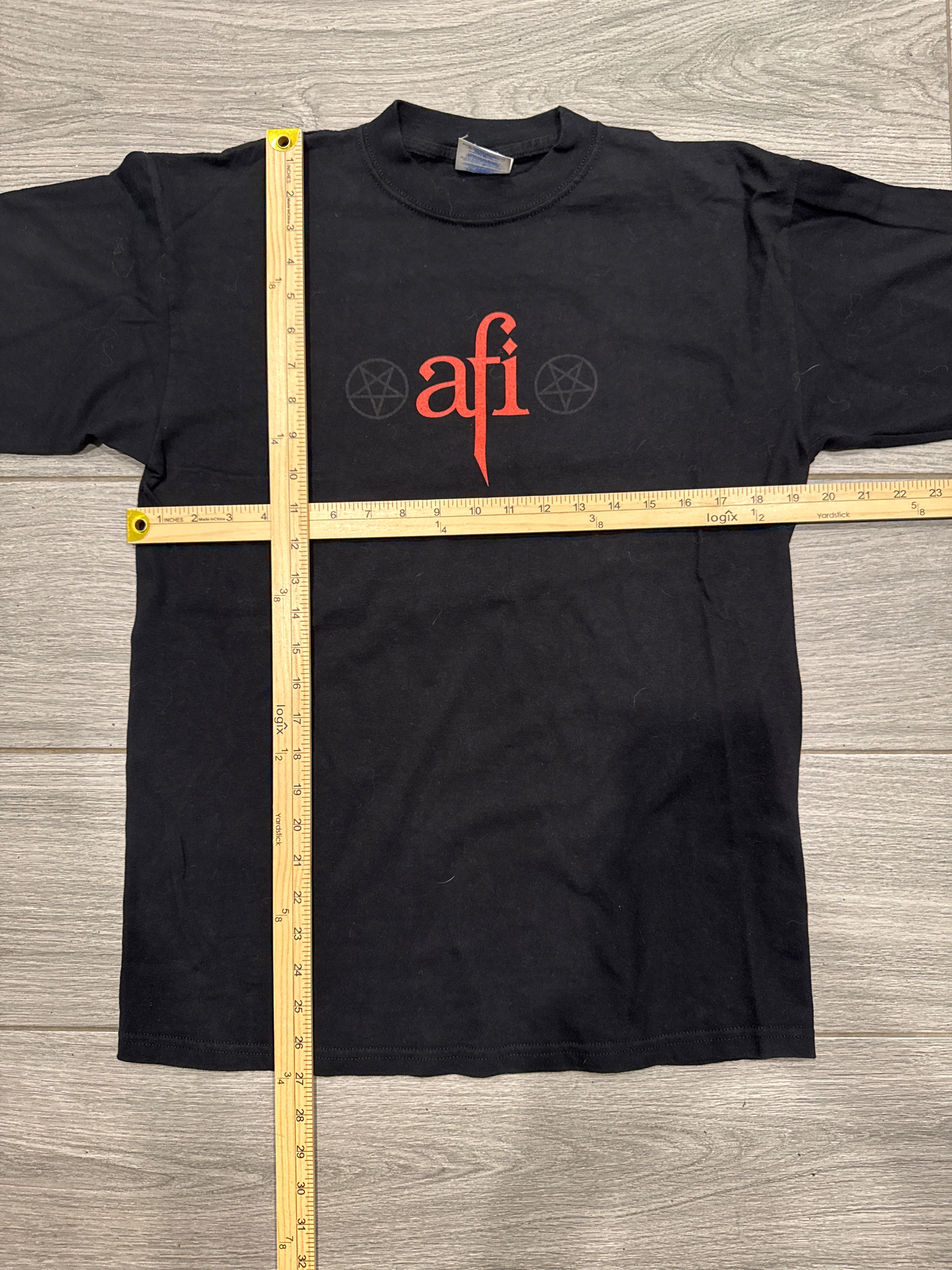 00s AFI Band Long Sleeve Black Punk M&O T-Shirt Medium
