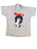 The Doors 1983 Jim Morrison Band Signatures Heather T-Shirt Large