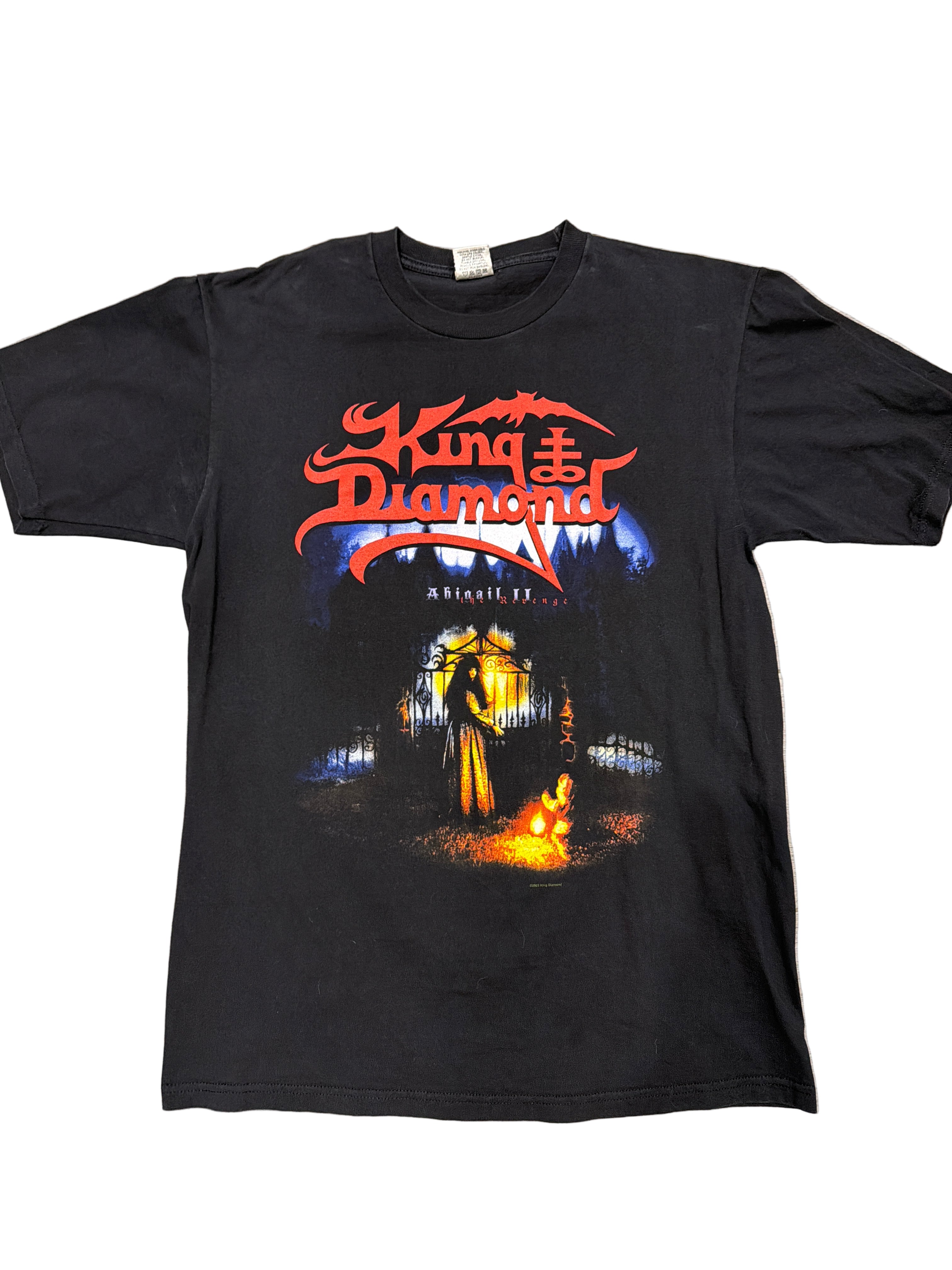 2003 King Diamond Abigail II Double Sided Black T-Shirt Large
