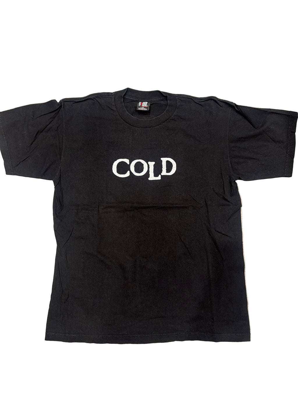 2000 Cold Band T-Shirt Logo Double Sided Giant Black Y2K Spider XL