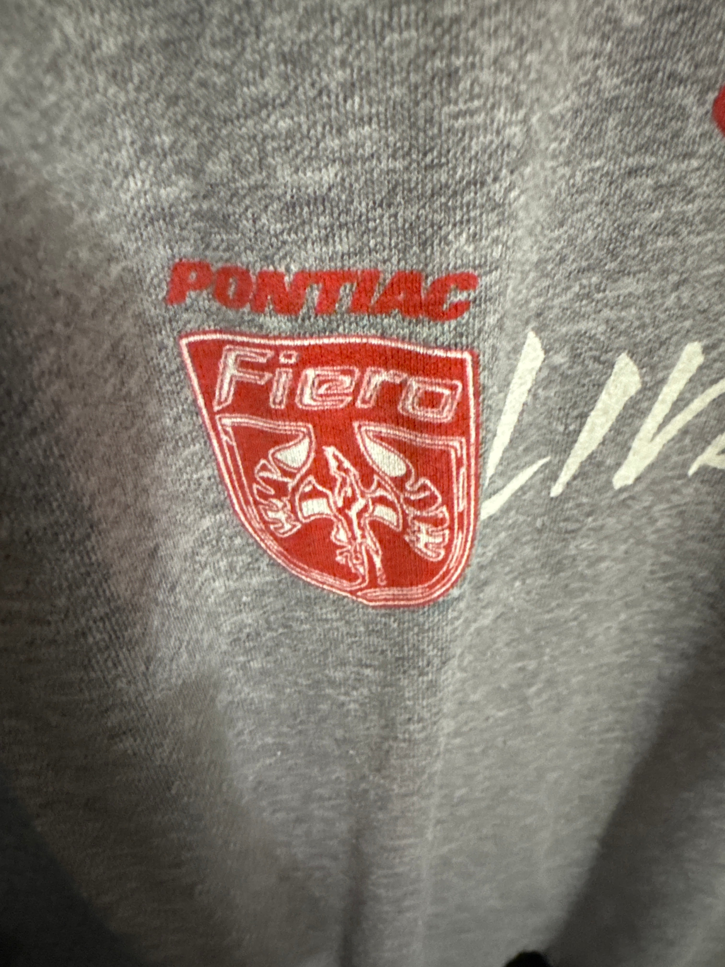 1985 Hall and Oates Tour Double Sided Shirt Pontiac Fiero Logo L