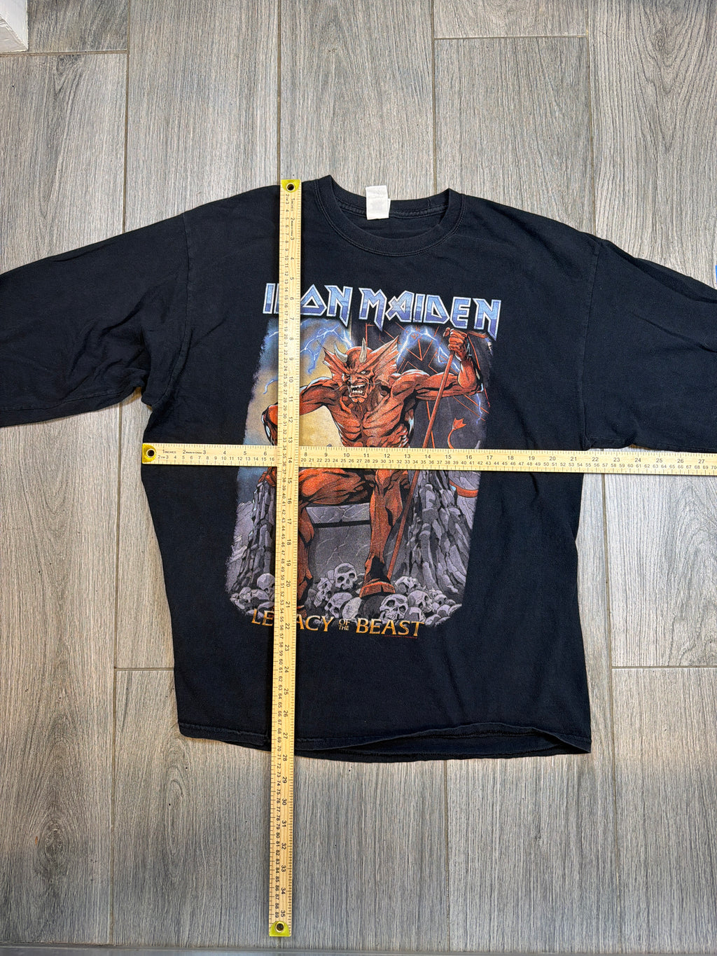 2019  Iron Maiden Legacy of the Beast Long Sleeve Black T-Shirt
