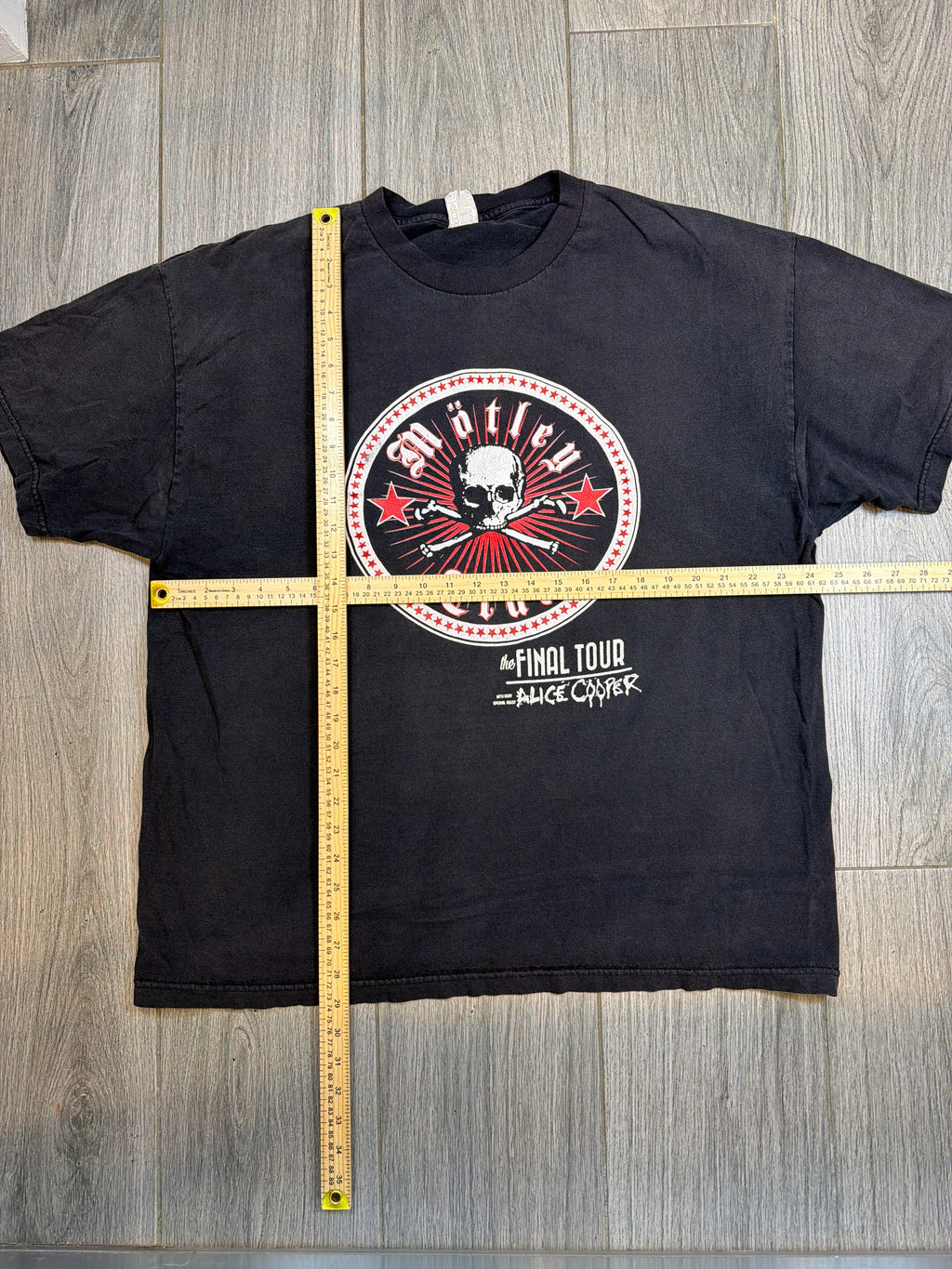 Motley Crue The Final Tour All Bad Things Must End Black T-Shirt 2XL