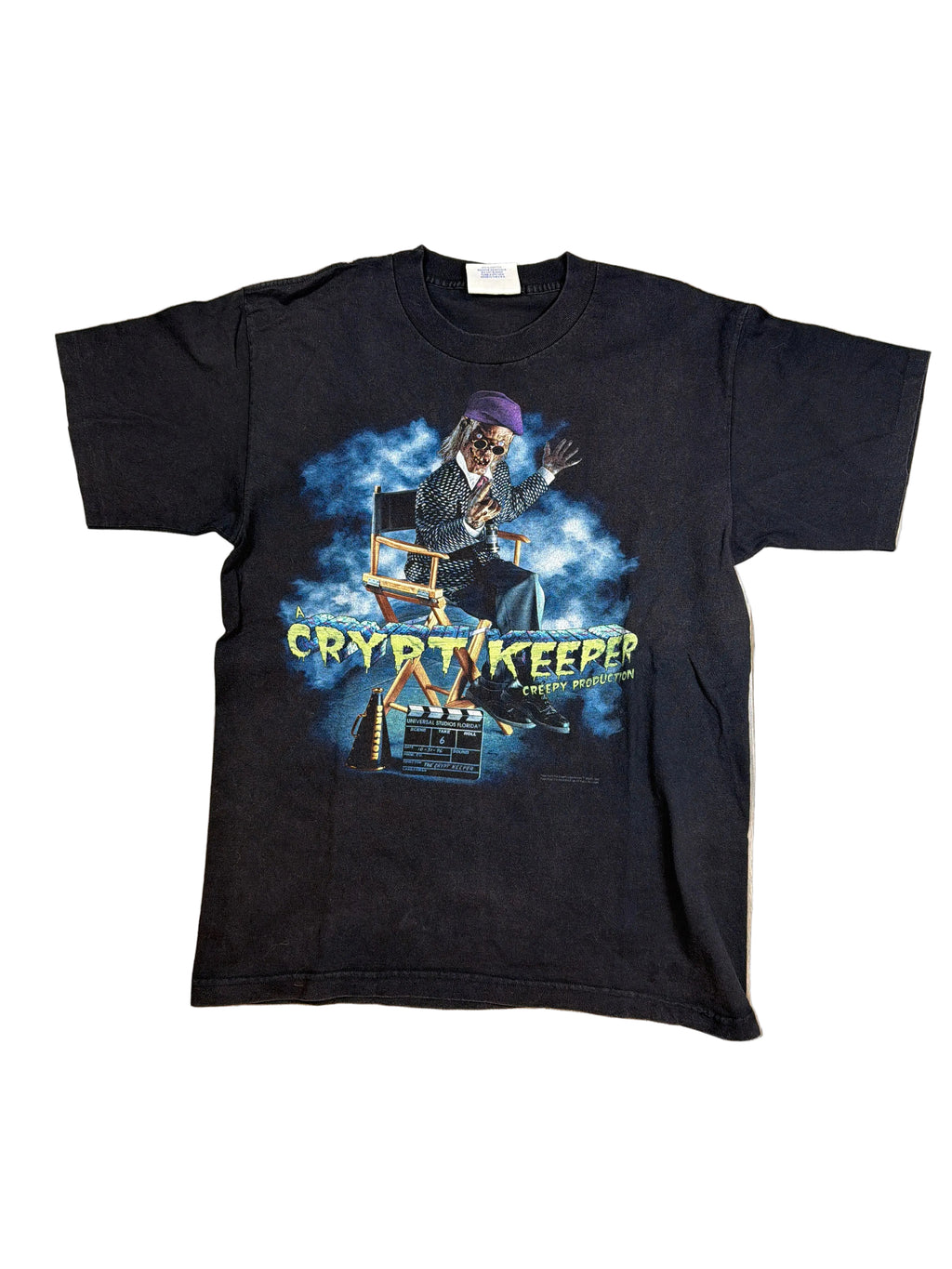 1996 Universal Crypt Keeper Halloween Horror Nights VI Black T-Shirt Large