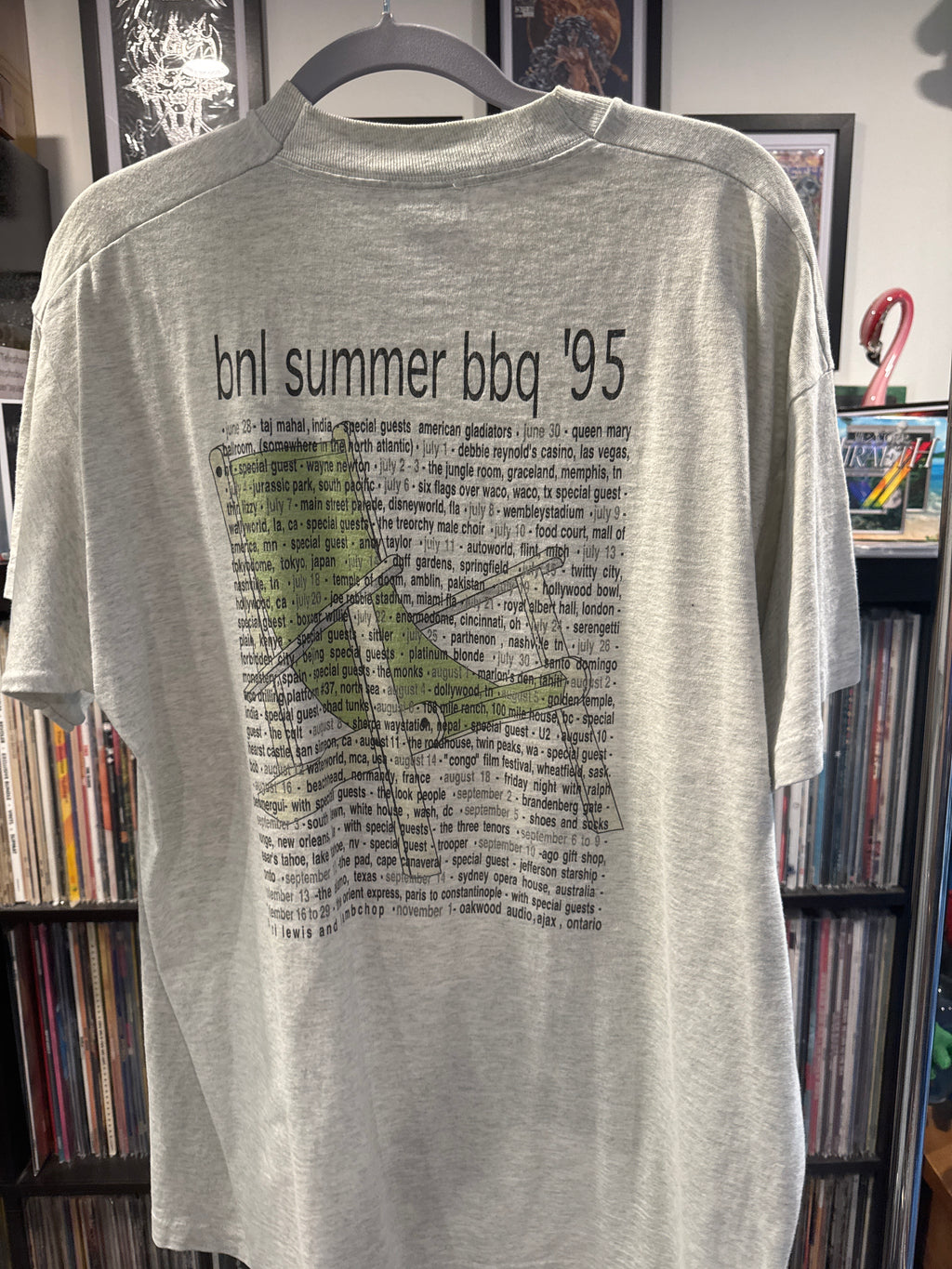 1995 Barenaked Ladies Summer BBQ Tour XL Heather T Shirt