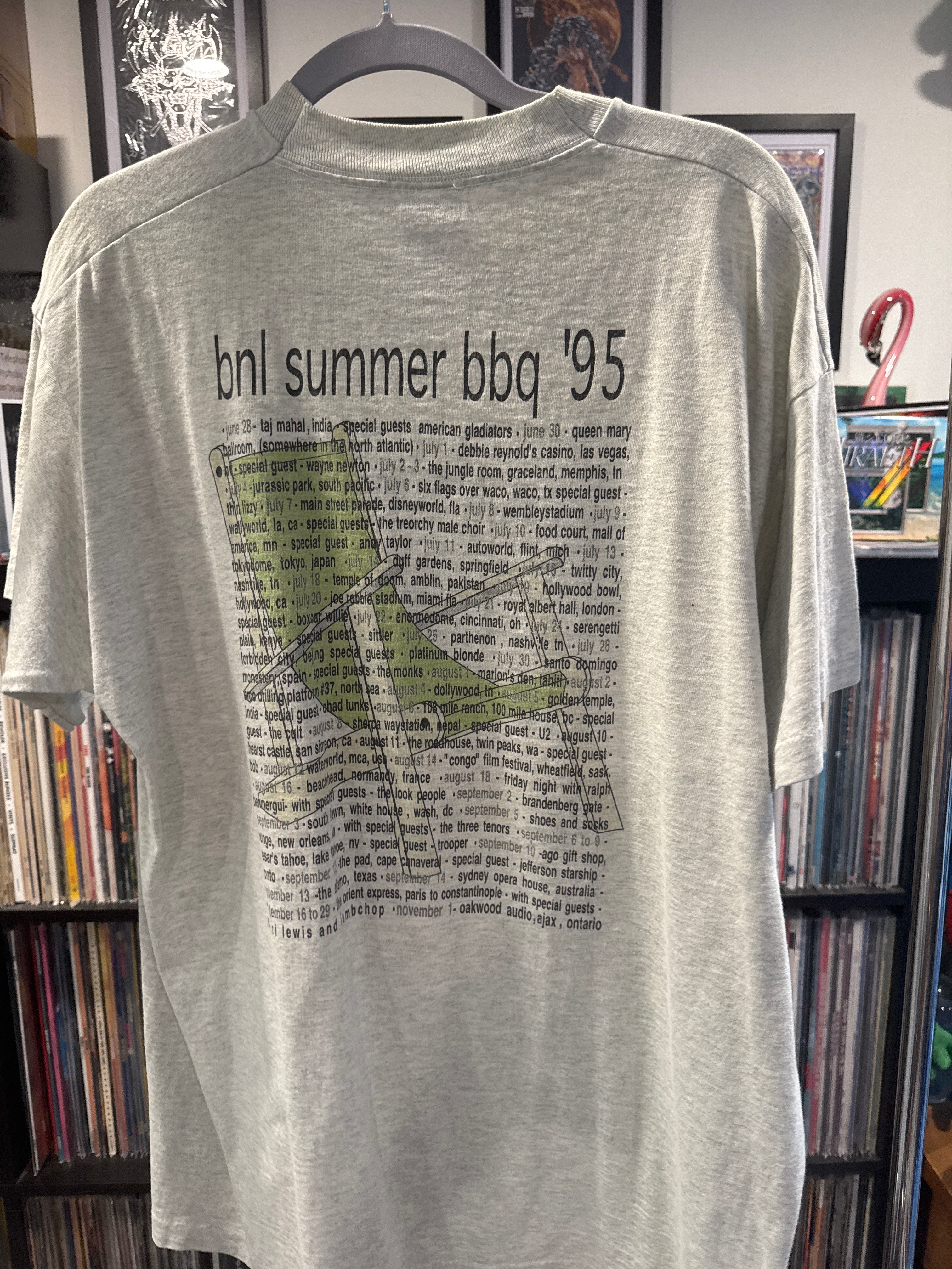 1995 Barenaked Ladies Summer BBQ Tour XL Heather T Shirt