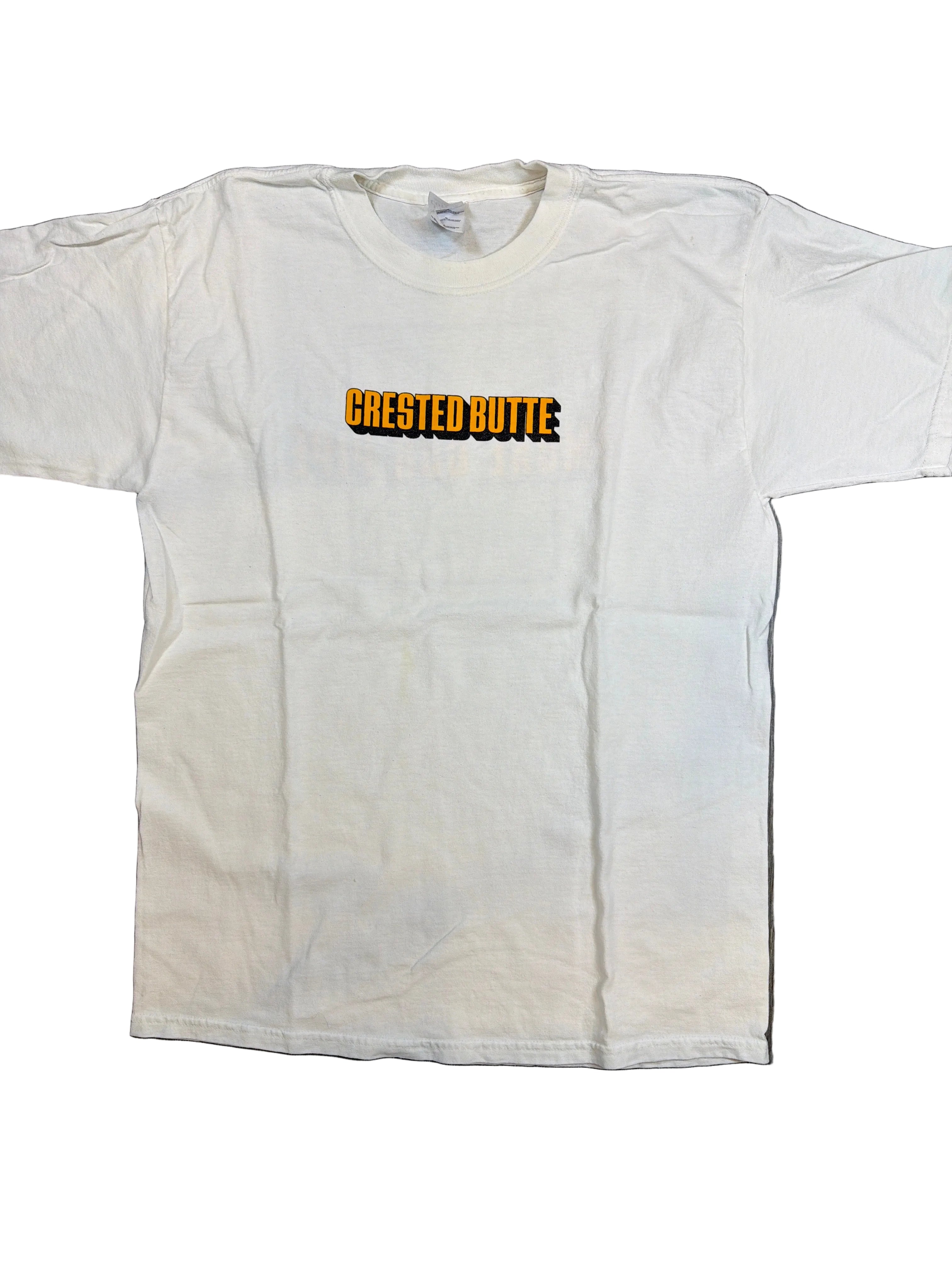 2000s Crested Butte Snowboard Pipe T-Shirt Large