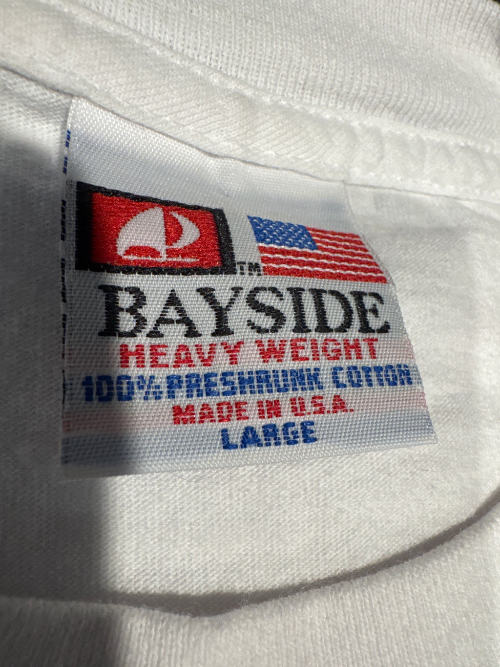 90s Grateful Dead Football Bayside White/Red T-Shirt Large