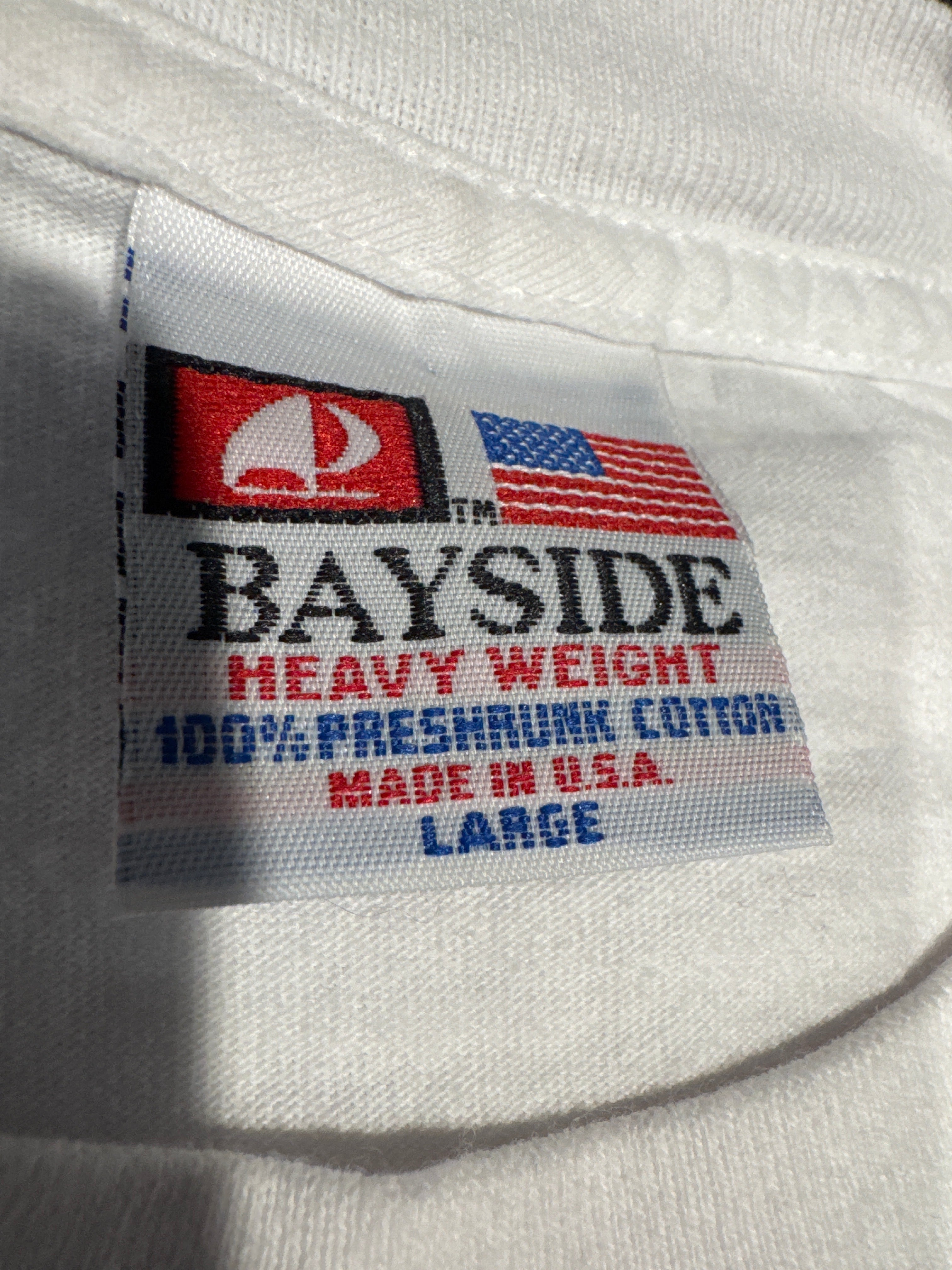 90s Grateful Dead Football Bayside White/Red T-Shirt Large