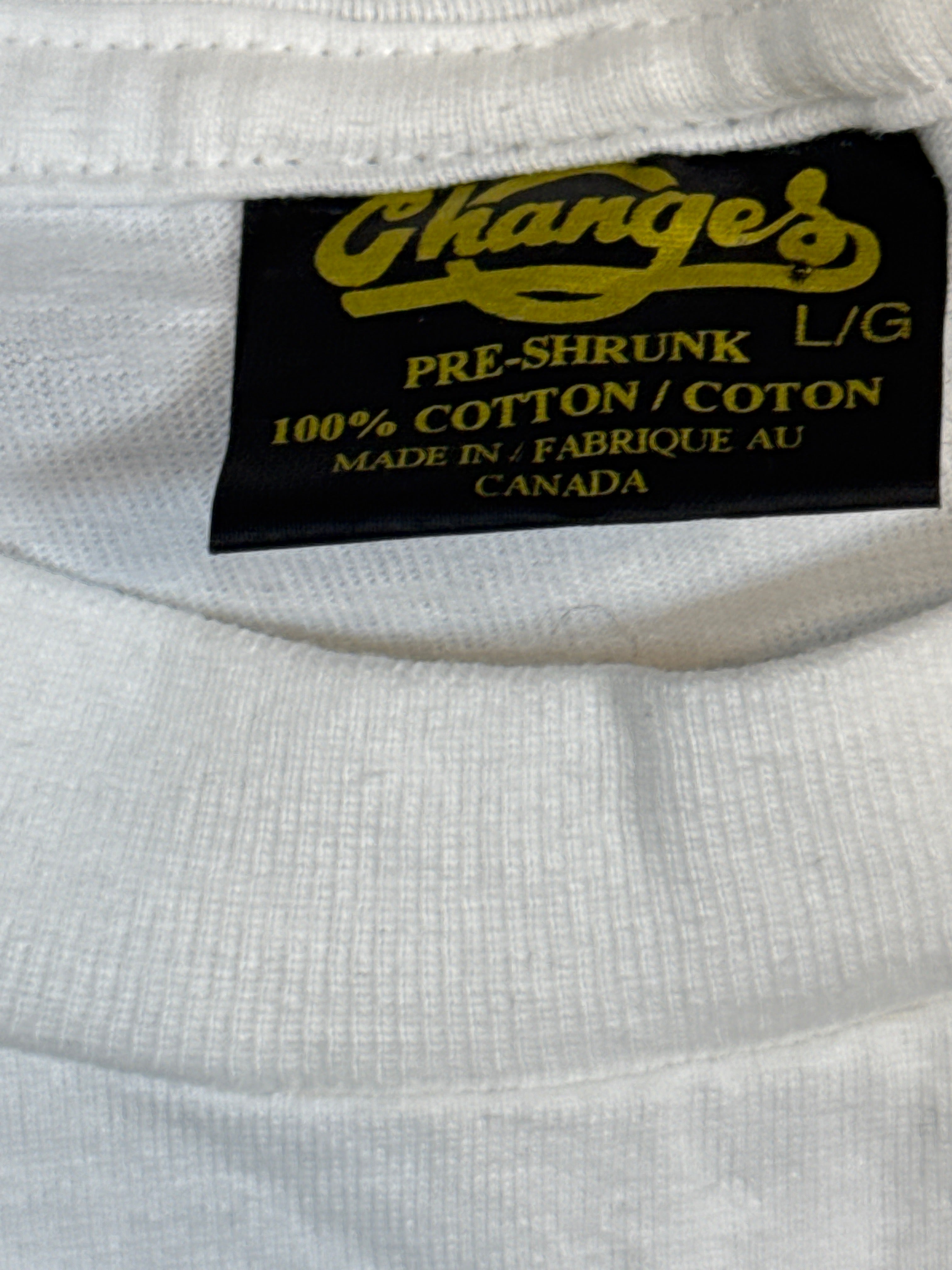 90er Kermit der Frosch Forrest Gump Parodie T-Shirt Änderungen Etikett Large