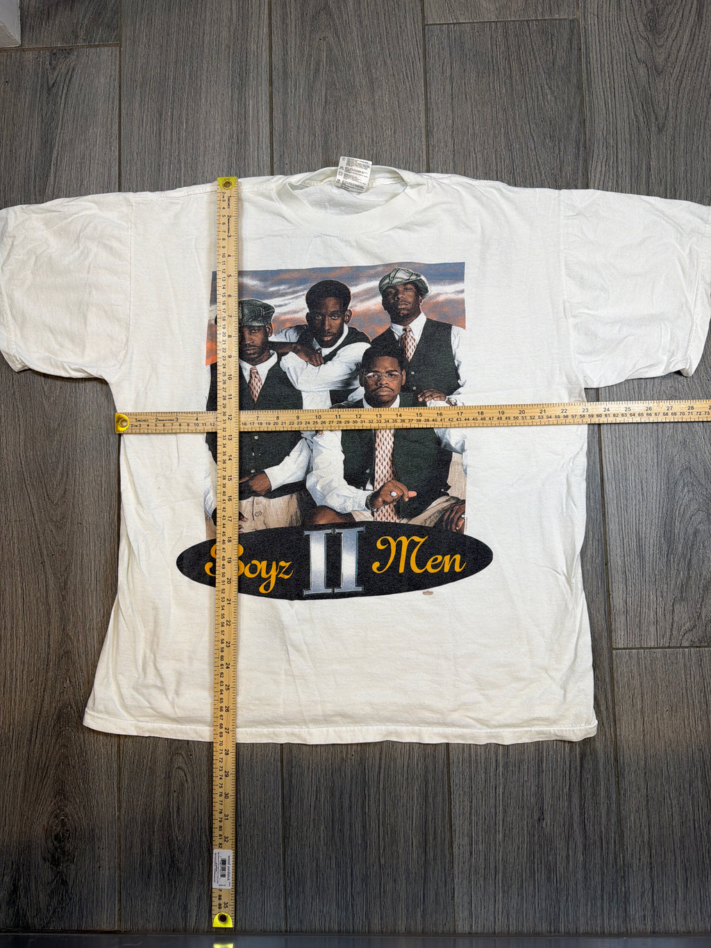 1995 Boys II Men 2 All Around The World Tour White Winterland T-Shirt XL