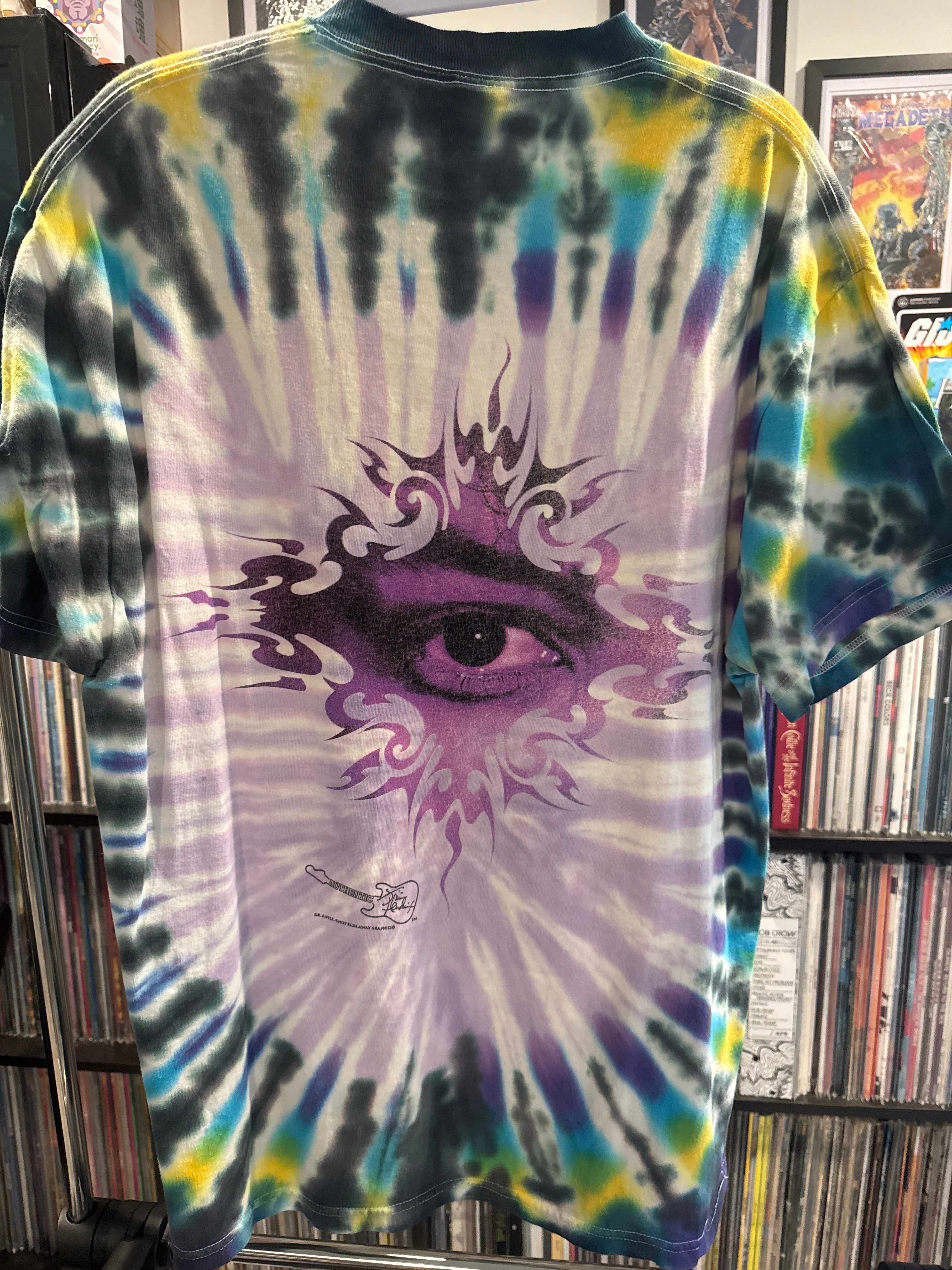 90s Jimi Hendrix Tie Dye Delta Large Authentic