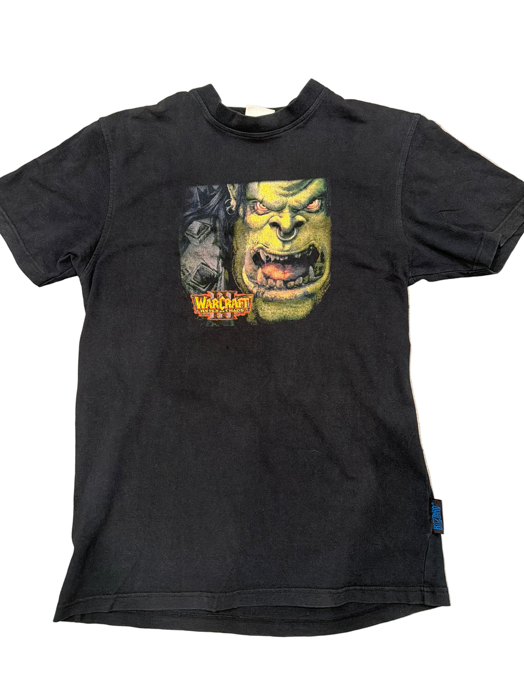 Warcraft III Reign of Chaos Video Game Promo Black T-Shirt Medium/Large