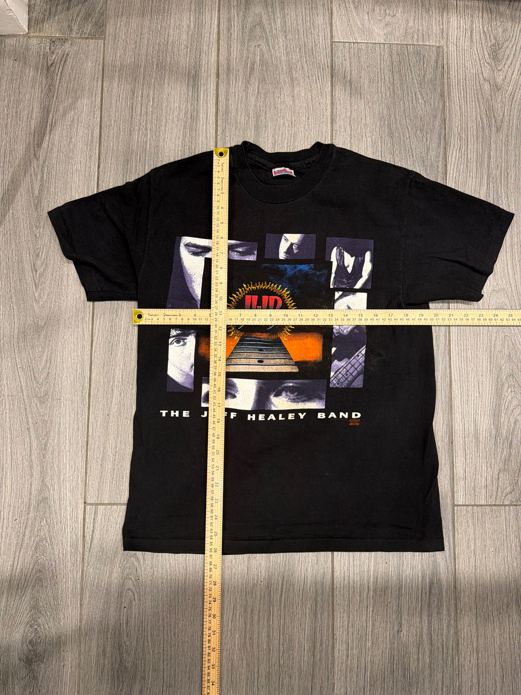 1993 Jeff Healey Band Feel This Black T-Shirt Large
