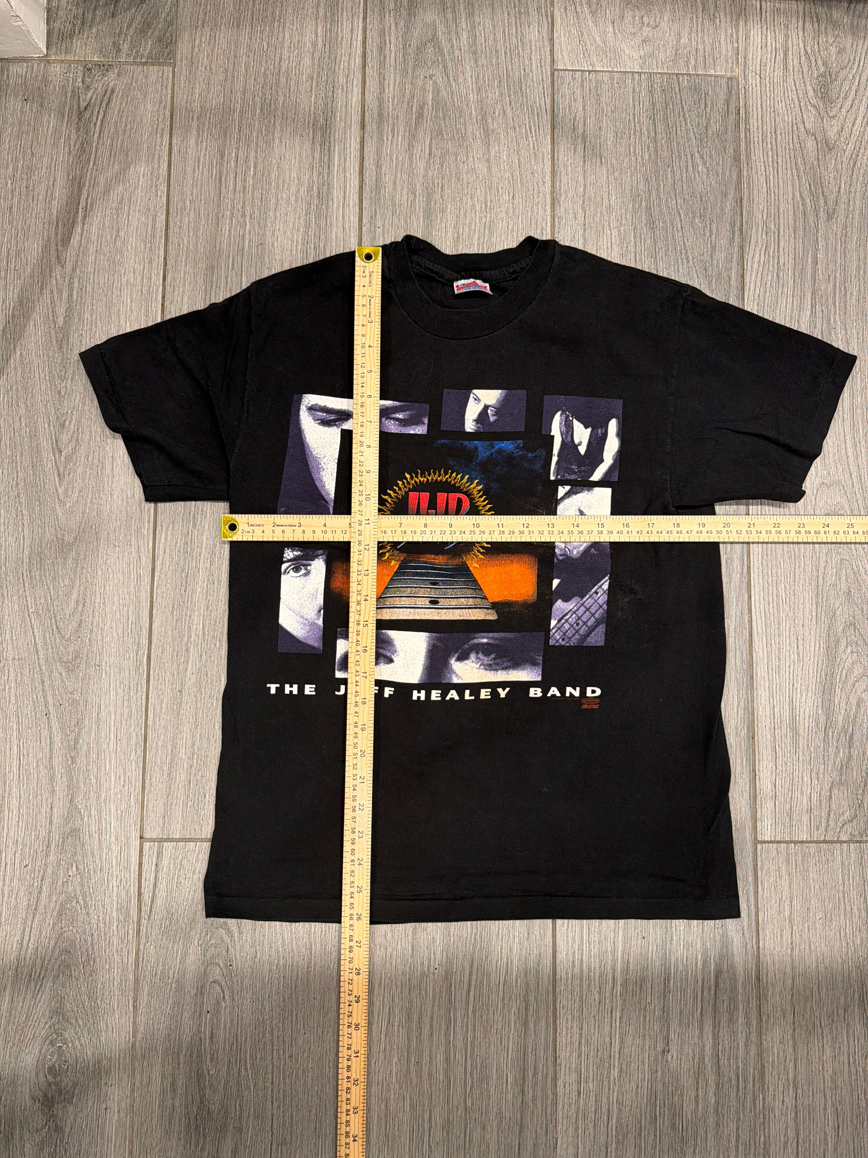 1993 Jeff Healey Band Feel This schwarzes T-Shirt, Größe L