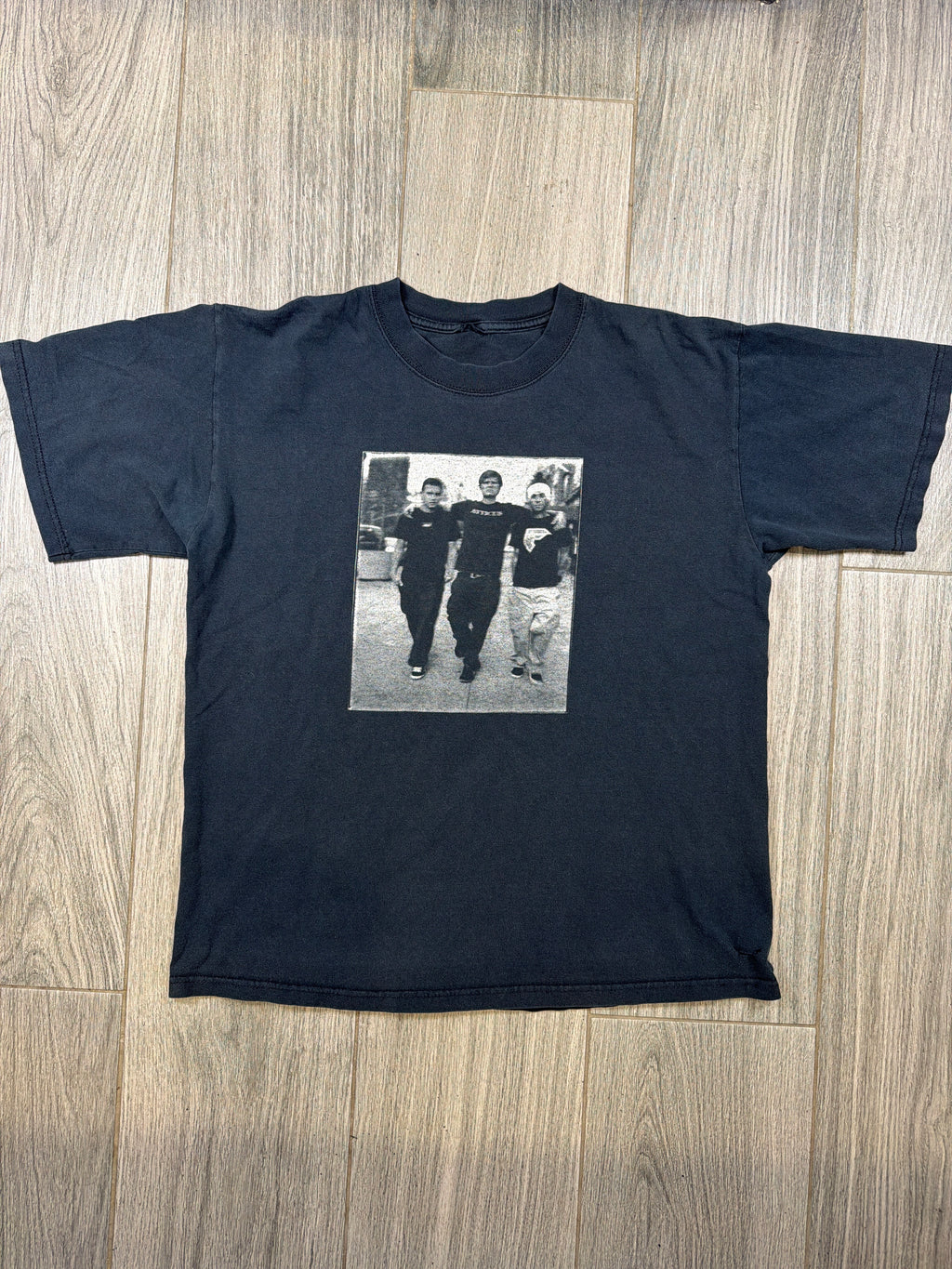 Blink 182 „Pop Disaster“ 2002 Tour Schwarzes T-Shirt Größe M