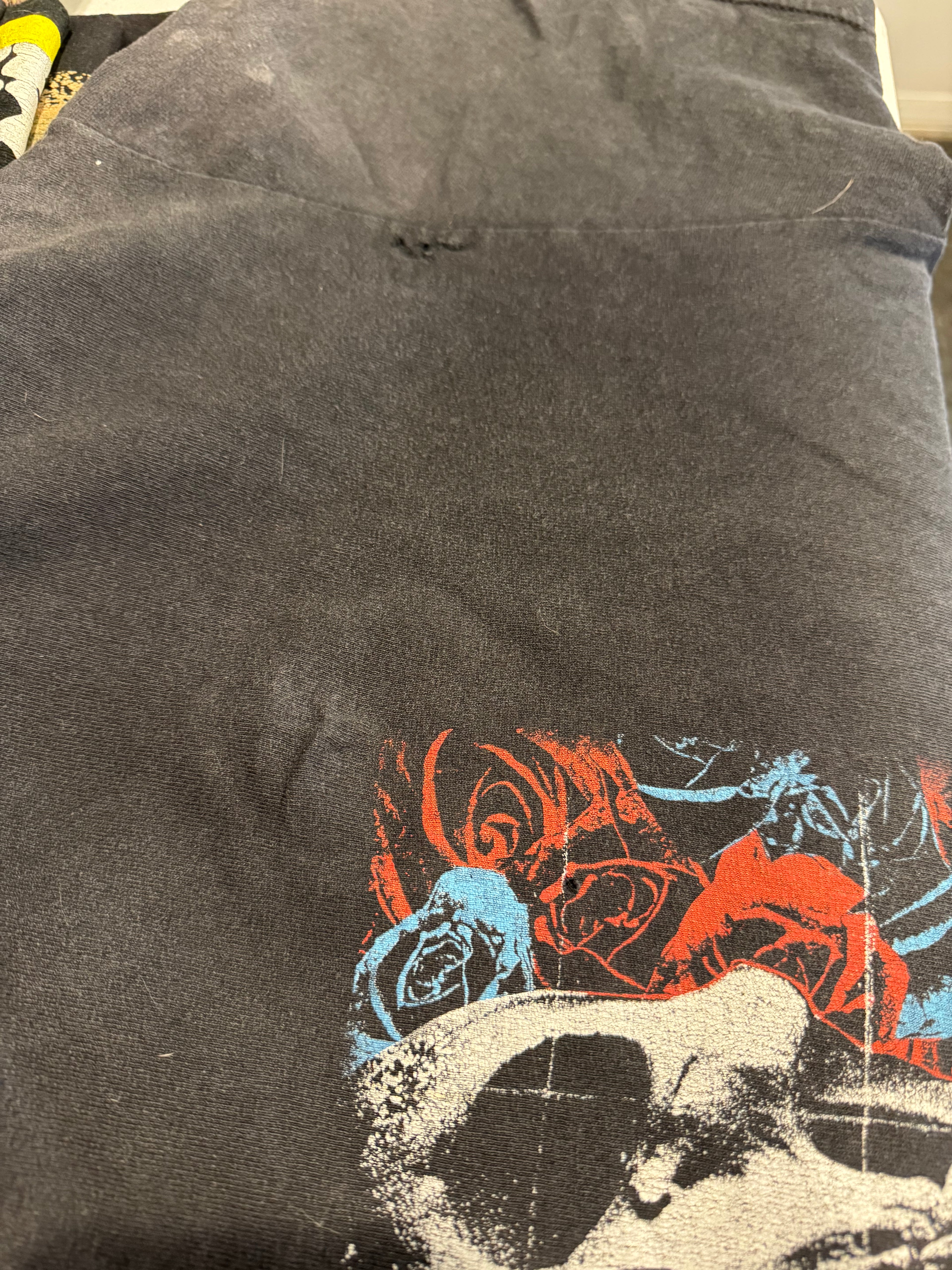 2003 Deftones Tour Self Titled Skull and Roses Black T-Shirt XL
