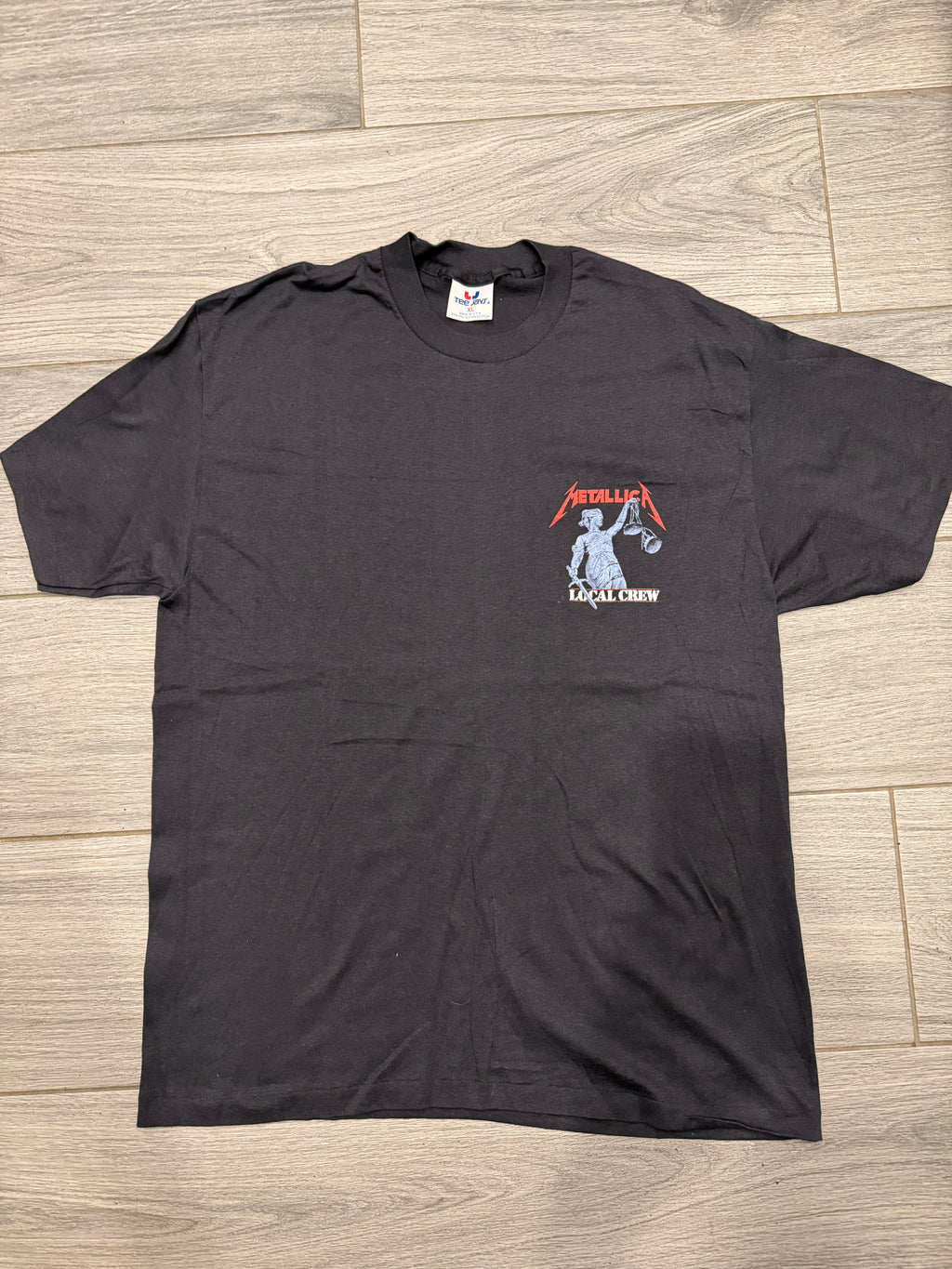 1988 Metallica Local Crew Black T-Shirt And Justice for All Large
