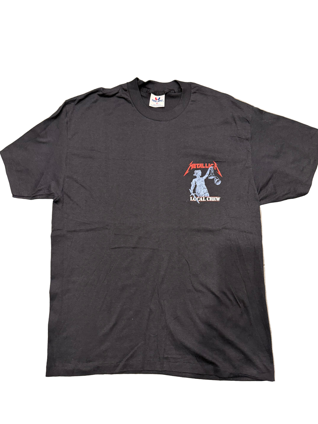 1988 Metallica Local Crew Black T-Shirt And Justice for All Large