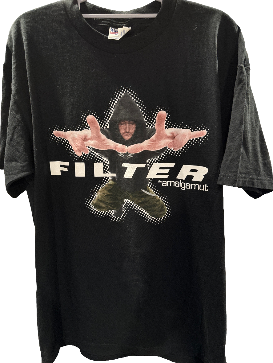 2002 Filter The Amalgamut Oakley Tour Black T Shirt Optima Large