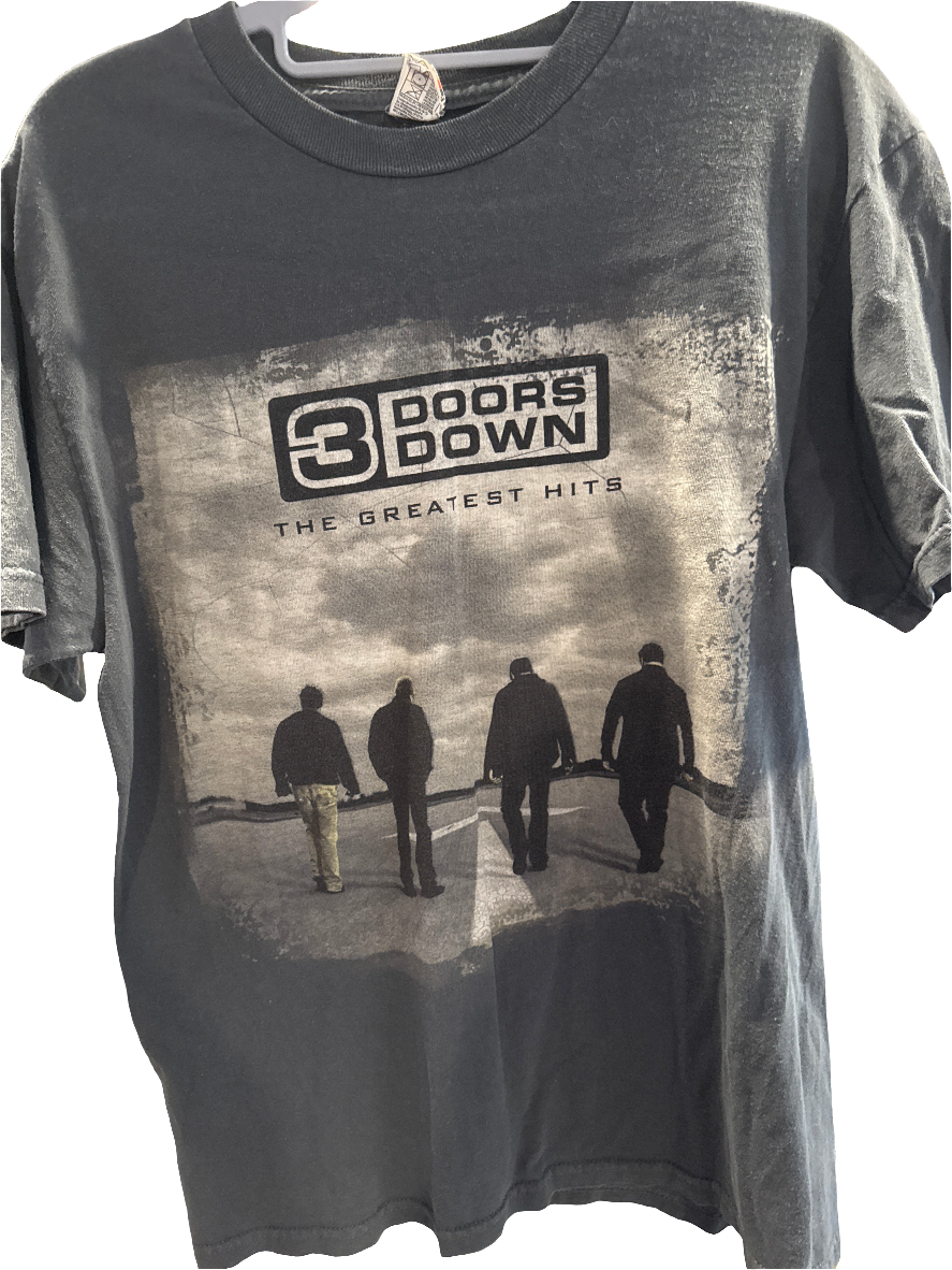 2014 3 Doors Down Greatest Hits Tour T Shirt Slate Blue M Alstyle