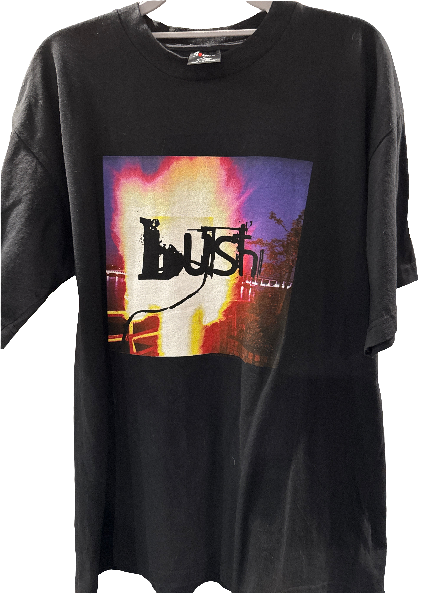 1996 Bush Razorblade Suitcase Giant Black T-Shirt Razor Blade XL
