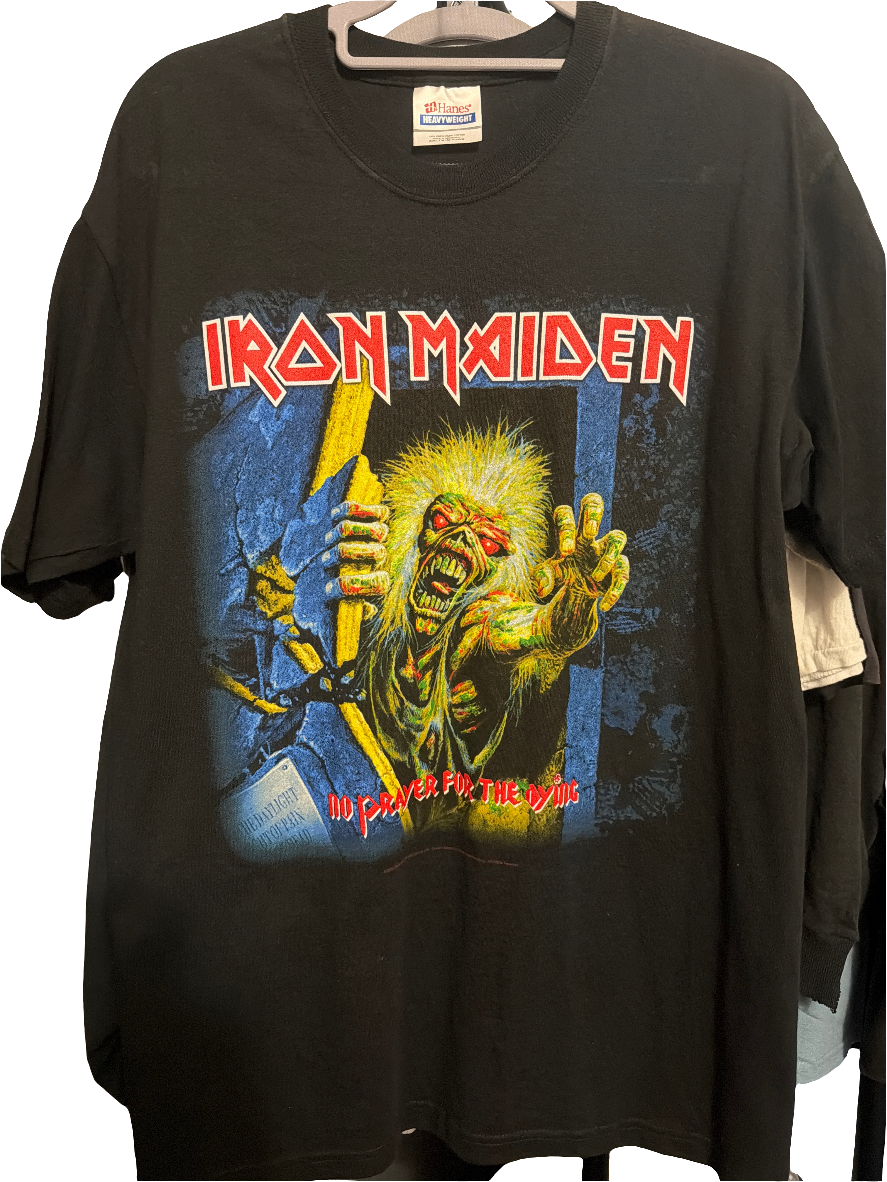 2005 Iron Maiden No Prayer For The Dying Double Sided Hanes M T Shirt