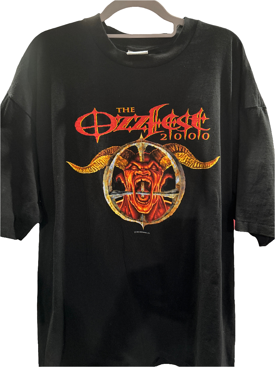 2000 Ozzfest Single Stitch Black Soulfly Kittie Incubus Disturbed XL