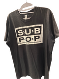 00s Sub Pop Logo American Apparel Black T-Shirt Medium