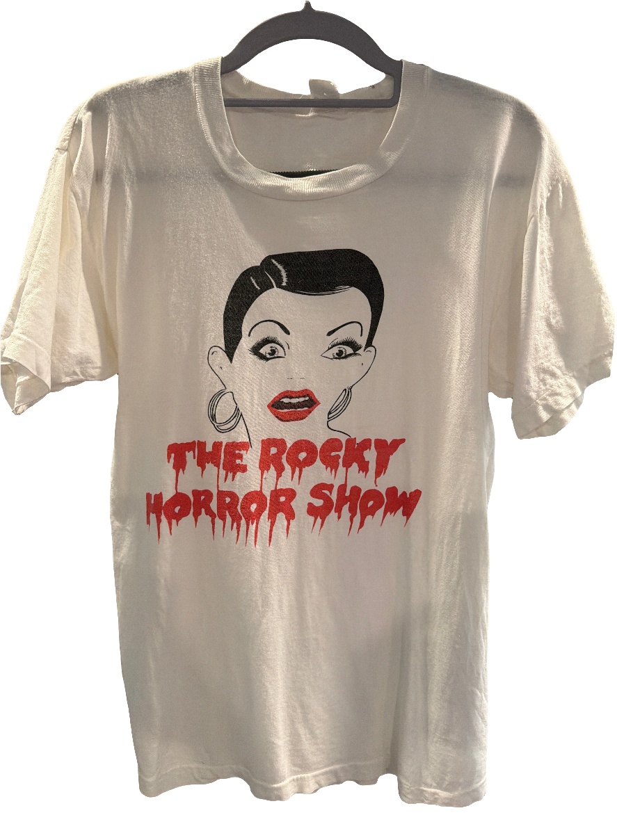 80s Rocky Horror Picture Show White Thin Vintage M/L T Shirt