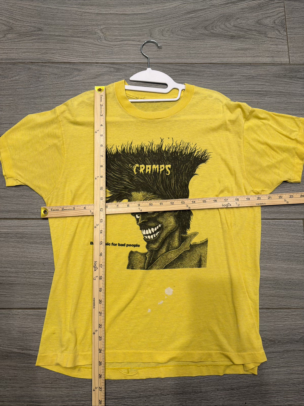 90s The Cramps Tee Jays M/L Faded Bad Music For Bad People